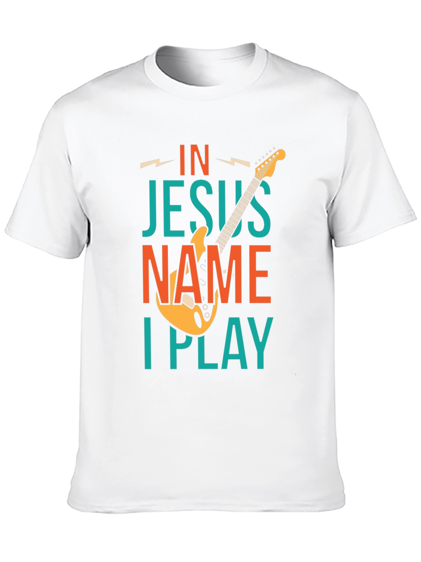 In Jesus Name I Play Guitar T-Shirt
