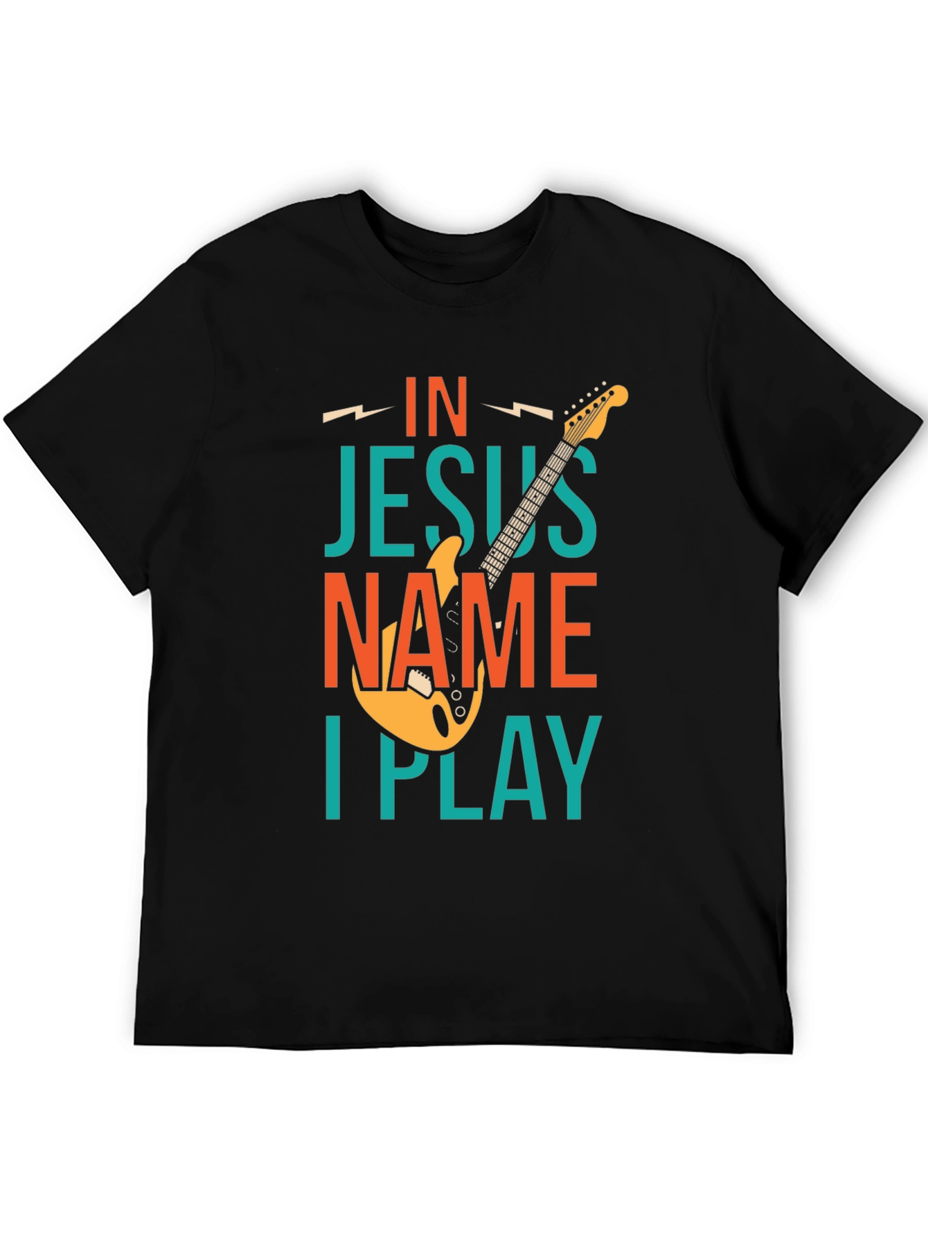 In Jesus Name I Play Guitar T-Shirt