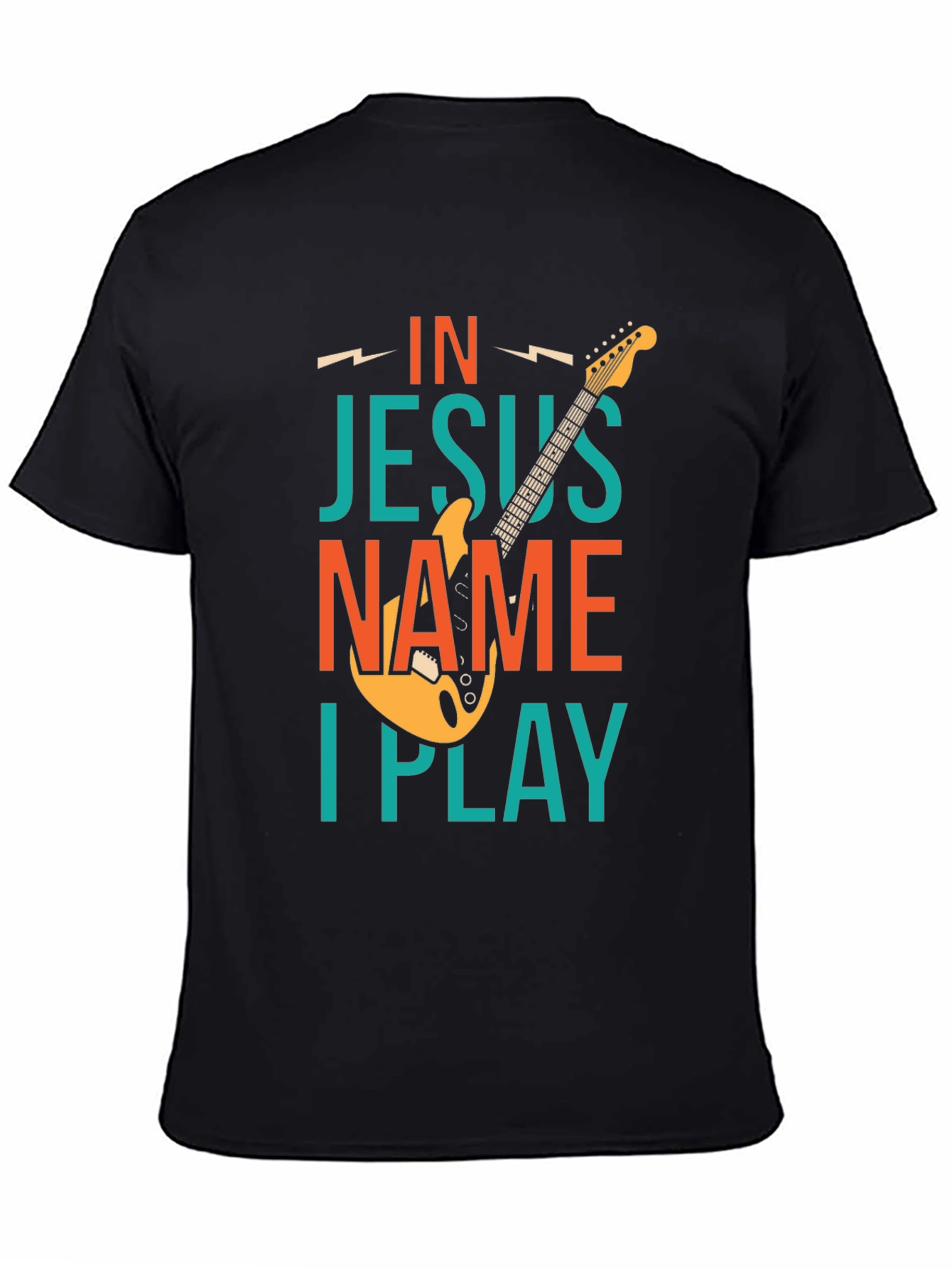 In Jesus Name I Play Guitar T-Shirt