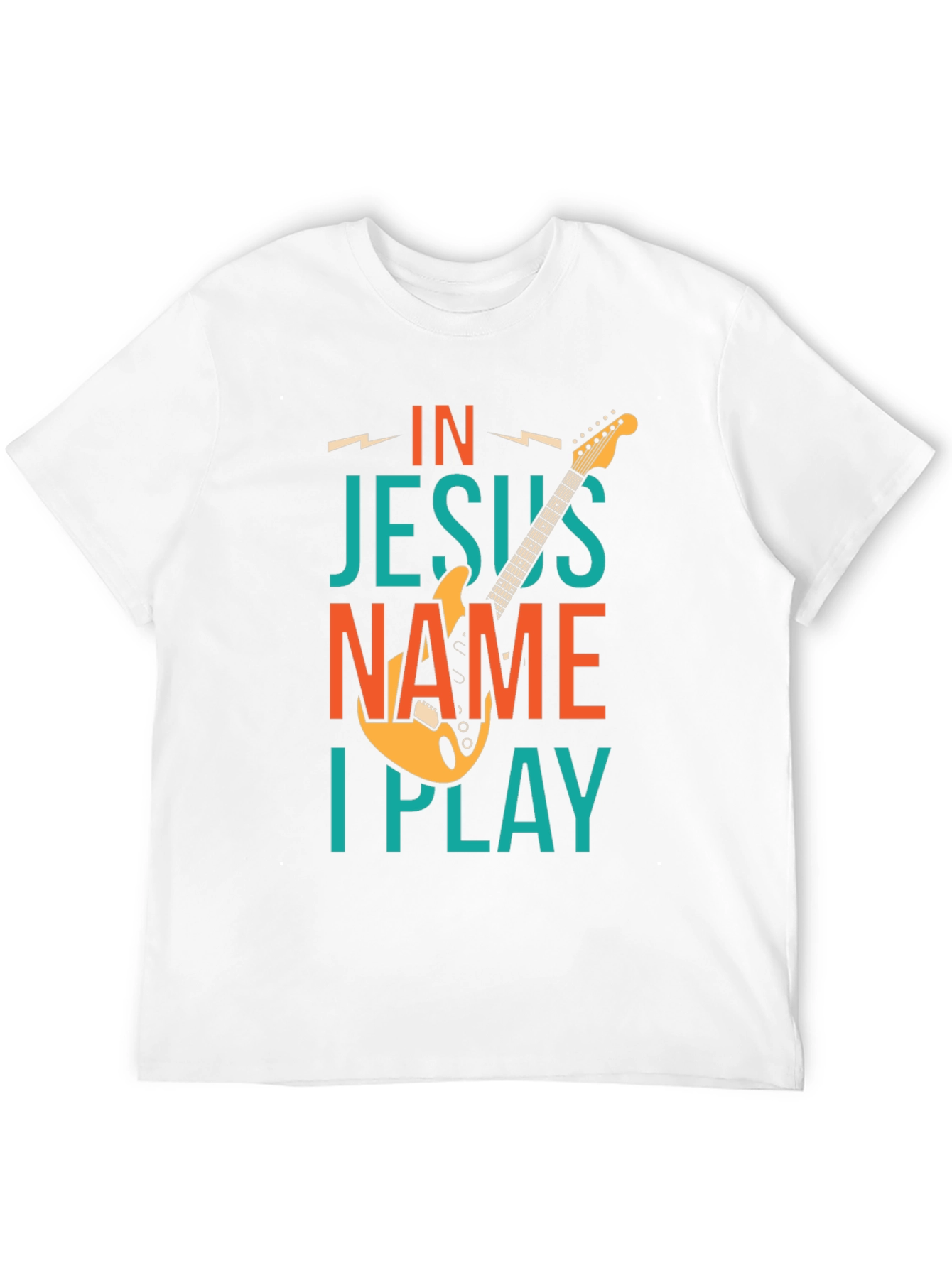 In Jesus Name I Play Guitar T-Shirt