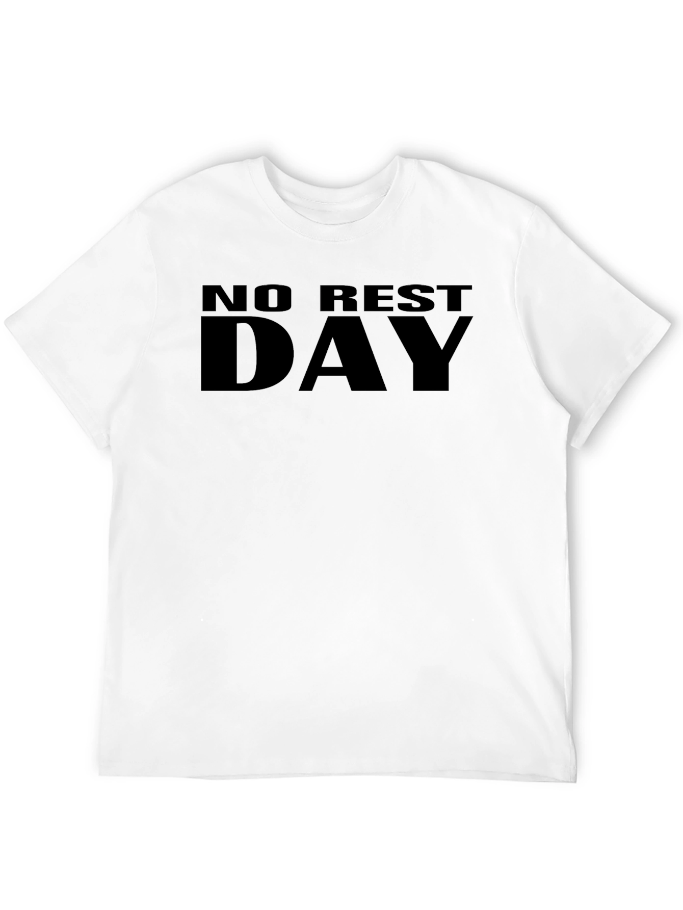 No Rest Day Mens Black Graphic T-Shirt