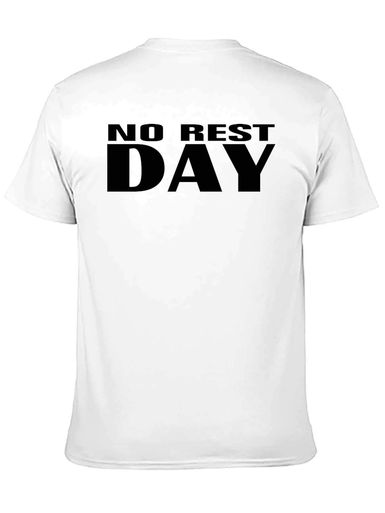 No Rest Day Mens Black Graphic T-Shirt
