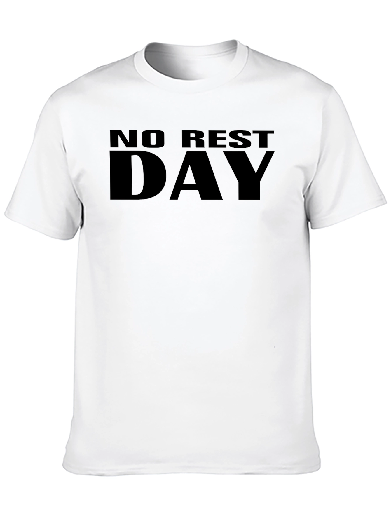No Rest Day Mens Black Graphic T-Shirt