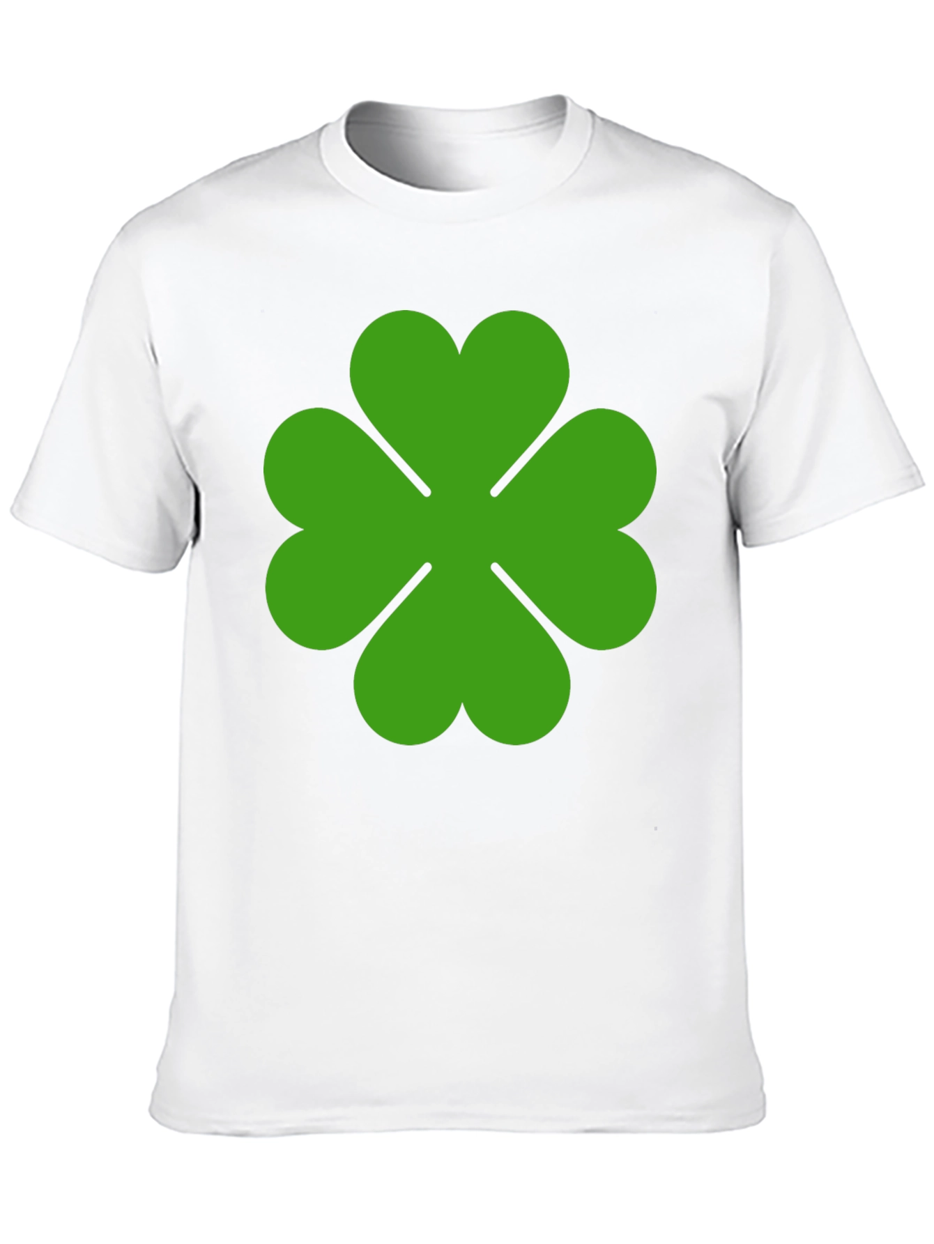 Lucky Green Clover Graphic Tee - Black