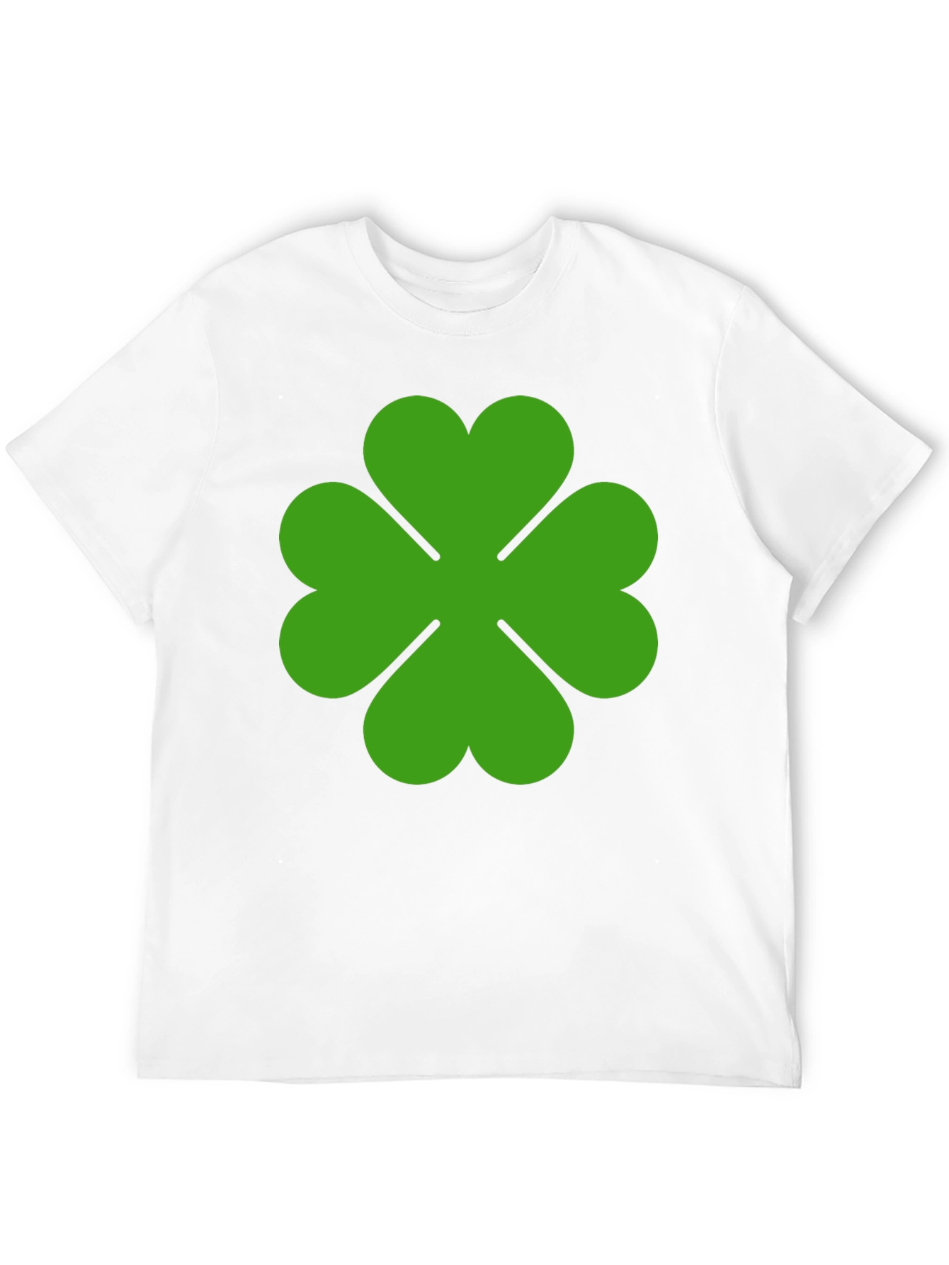 Lucky Green Clover Graphic Tee - Black