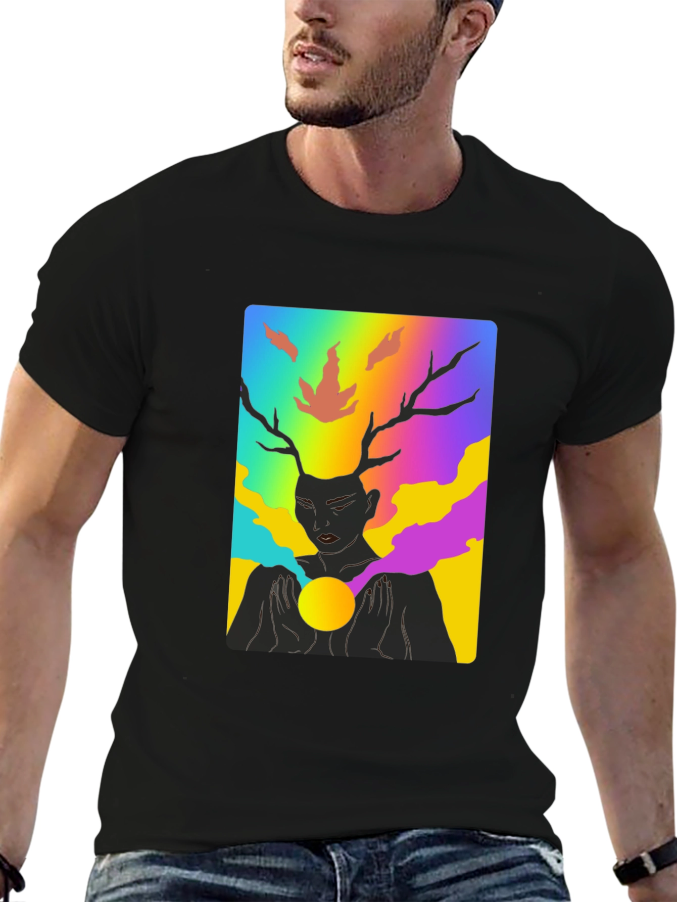 Colorful Psychedelic Deer T-Shirt