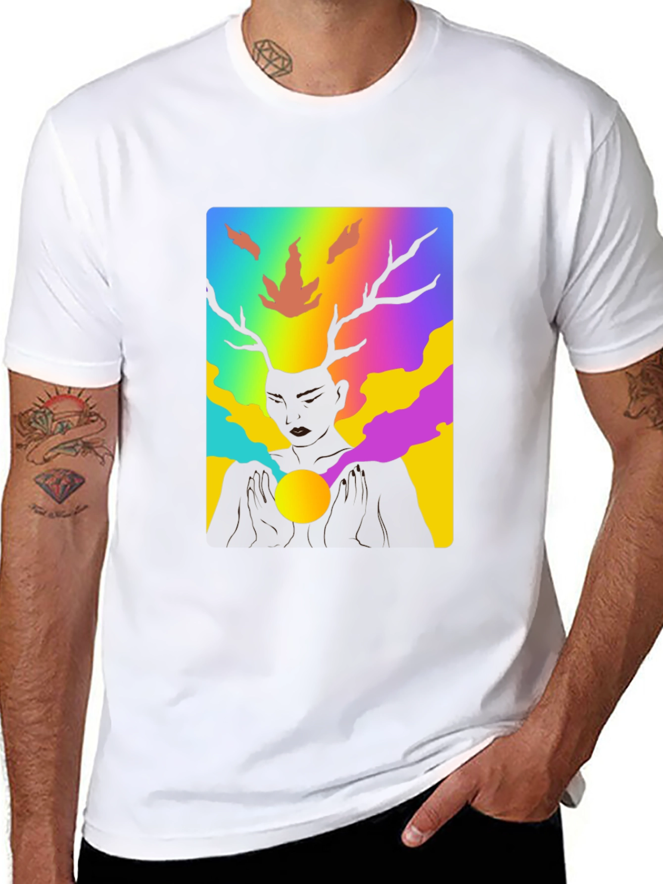 Colorful Psychedelic Deer T-Shirt