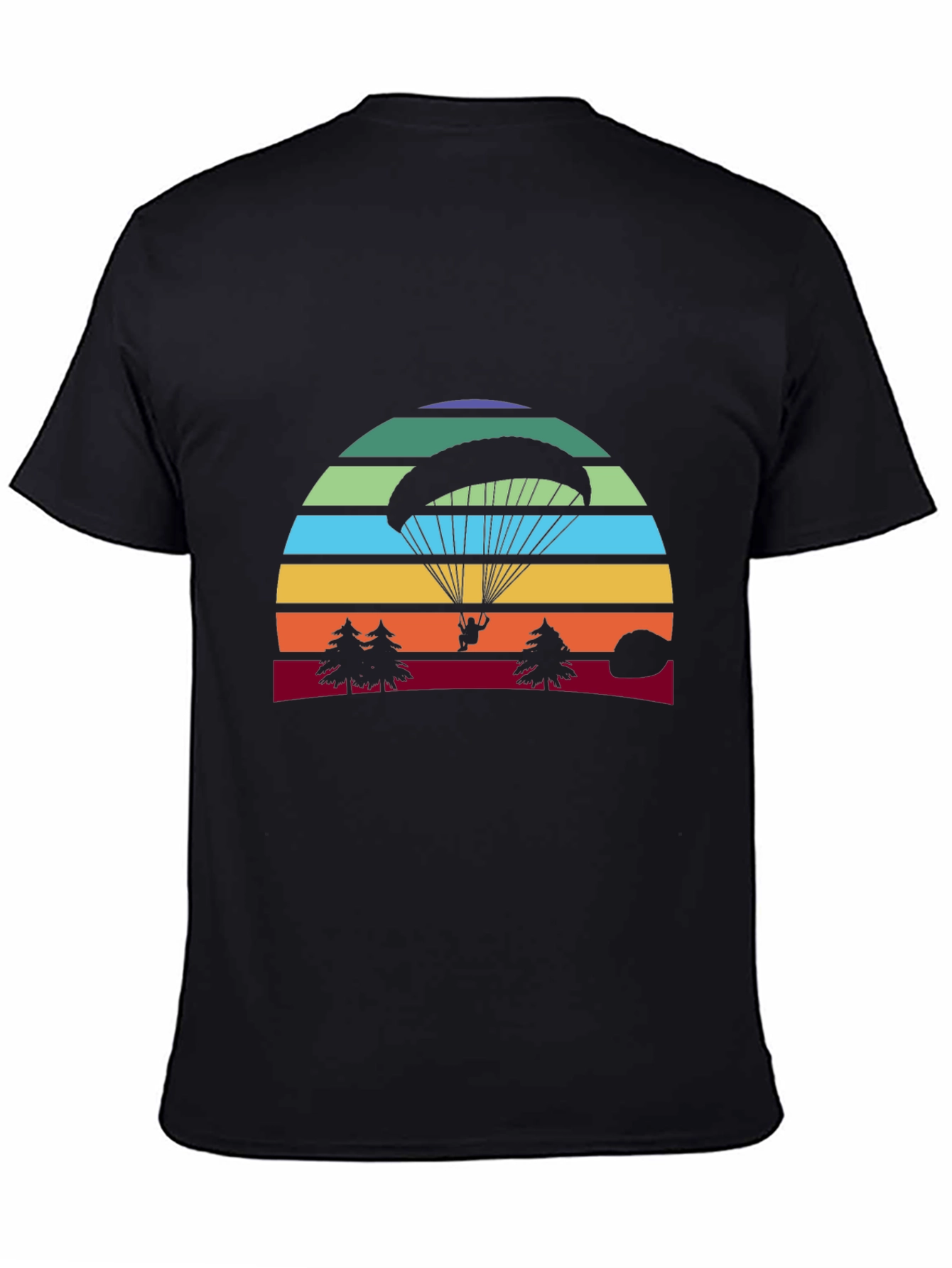 Paragliding Sunset T-Shirt - Adventure Graphic Tee