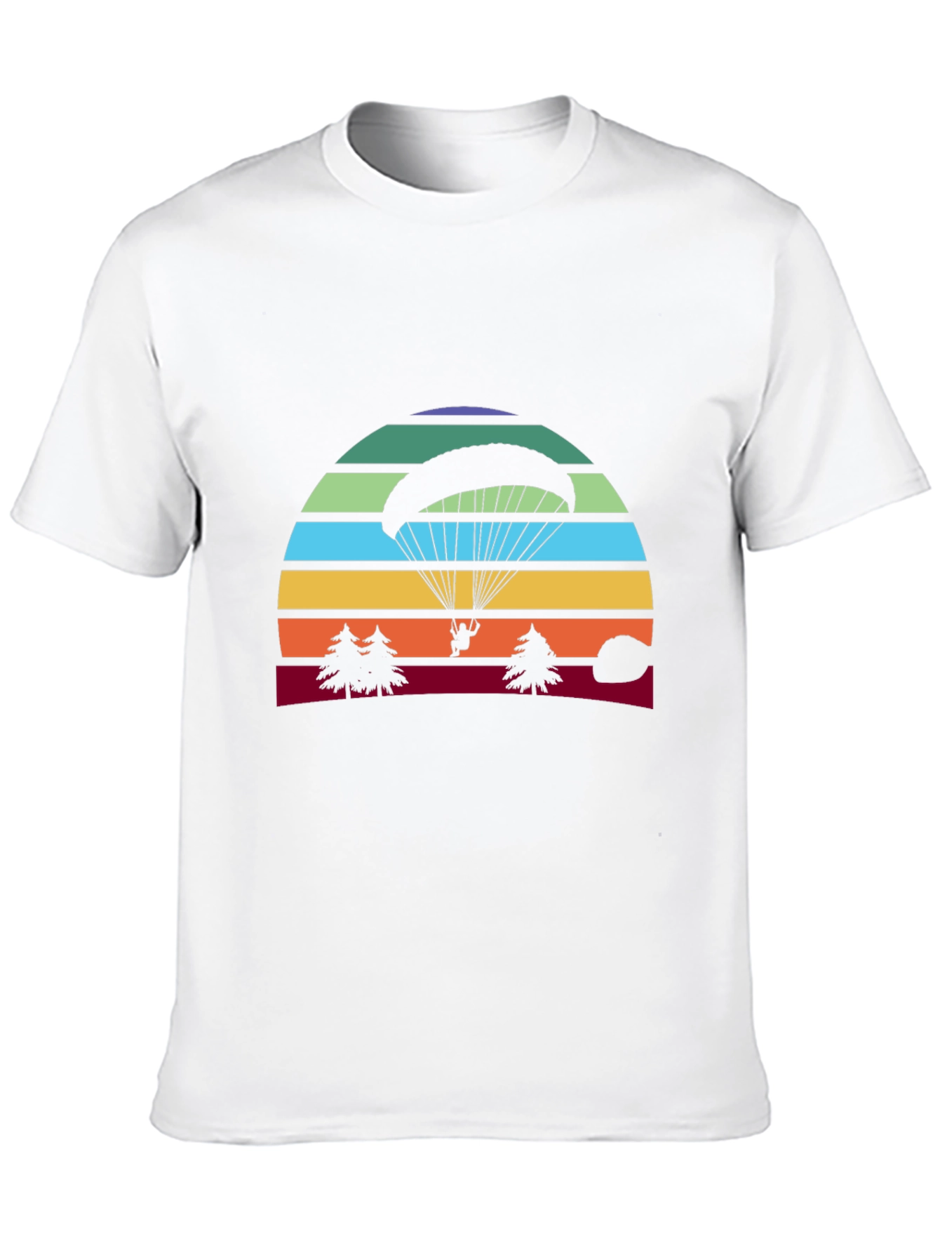 Paragliding Sunset T-Shirt - Adventure Graphic Tee