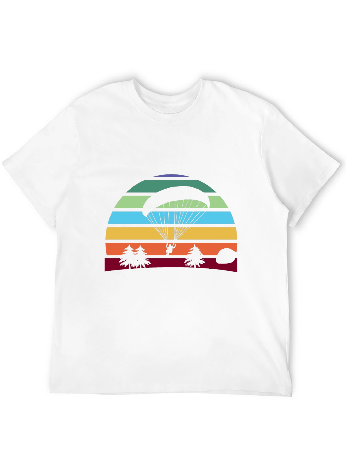 Paragliding Sunset T-Shirt - Adventure Graphic Tee