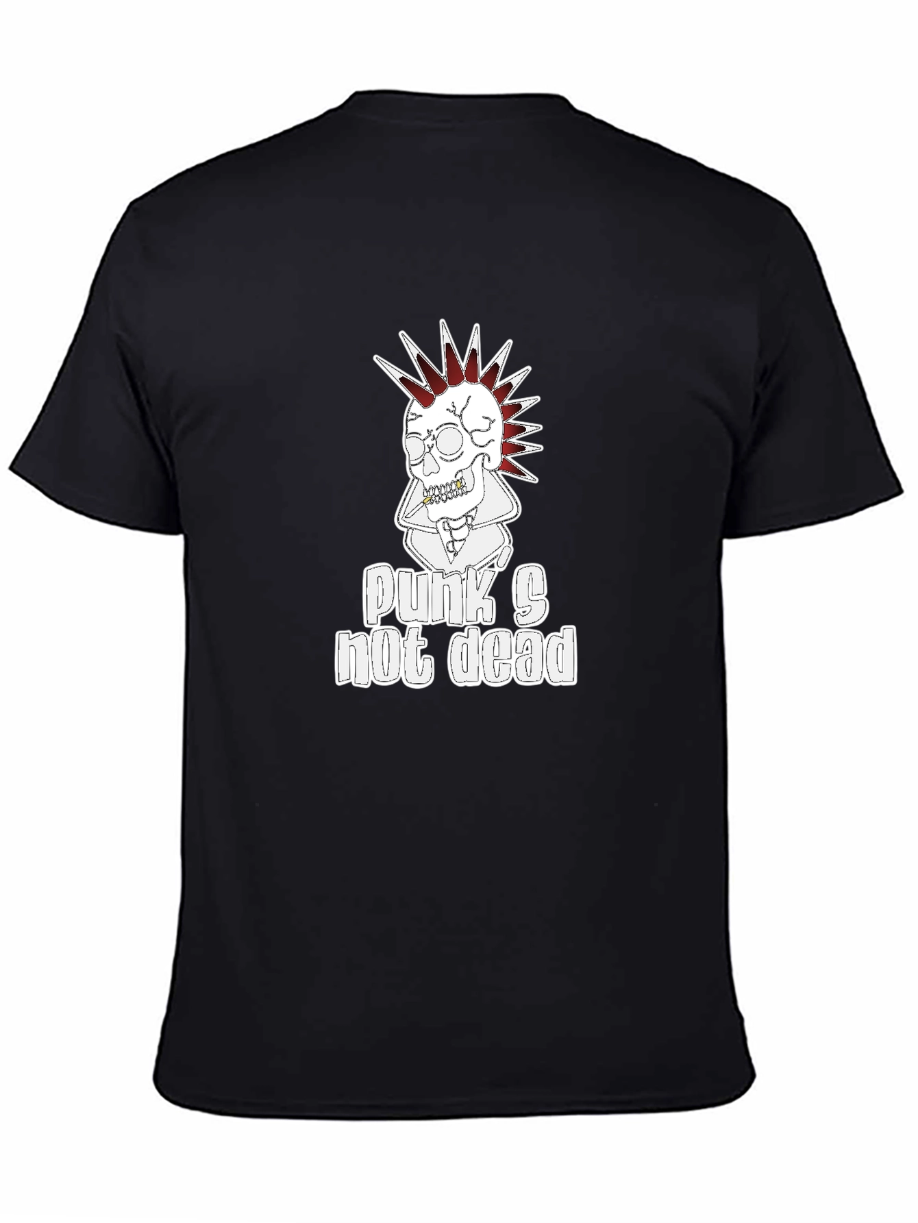 Punks Not Dead T-Shirt - Skull Graphic Tee