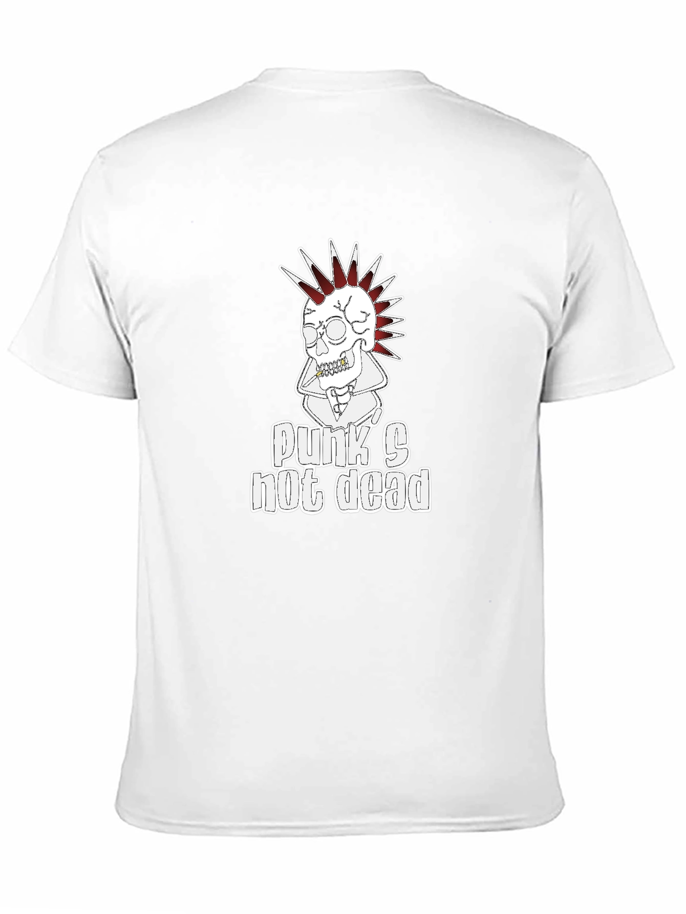 Punks Not Dead T-Shirt - Skull Graphic Tee