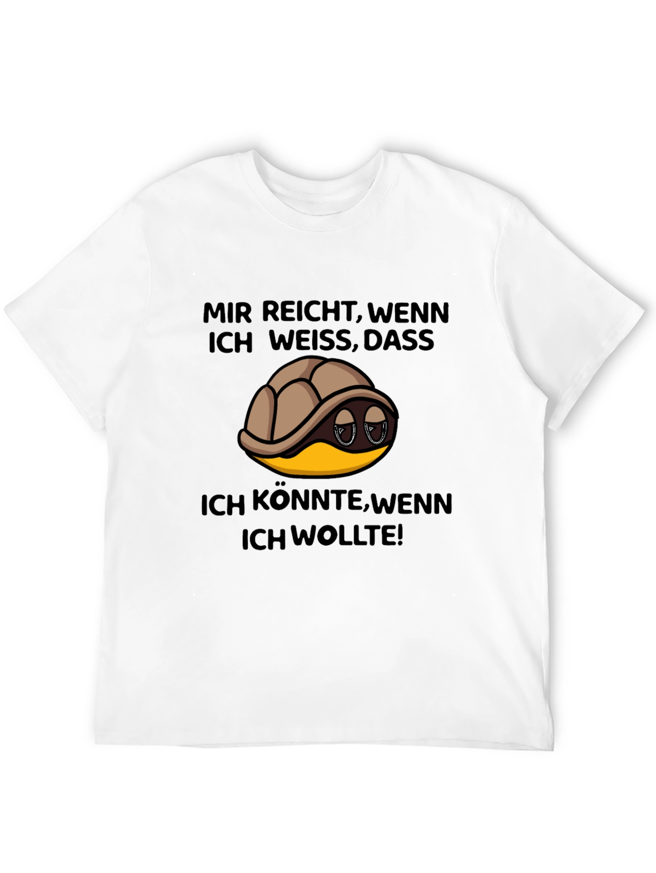 Turtle German Slogan T-Shirt