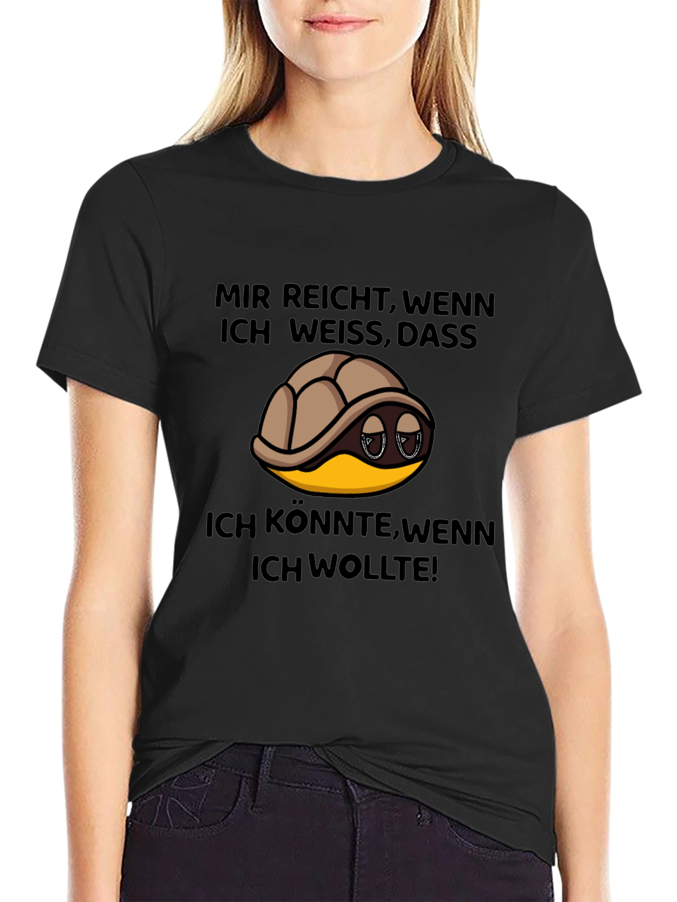 Turtle German Slogan T-Shirt