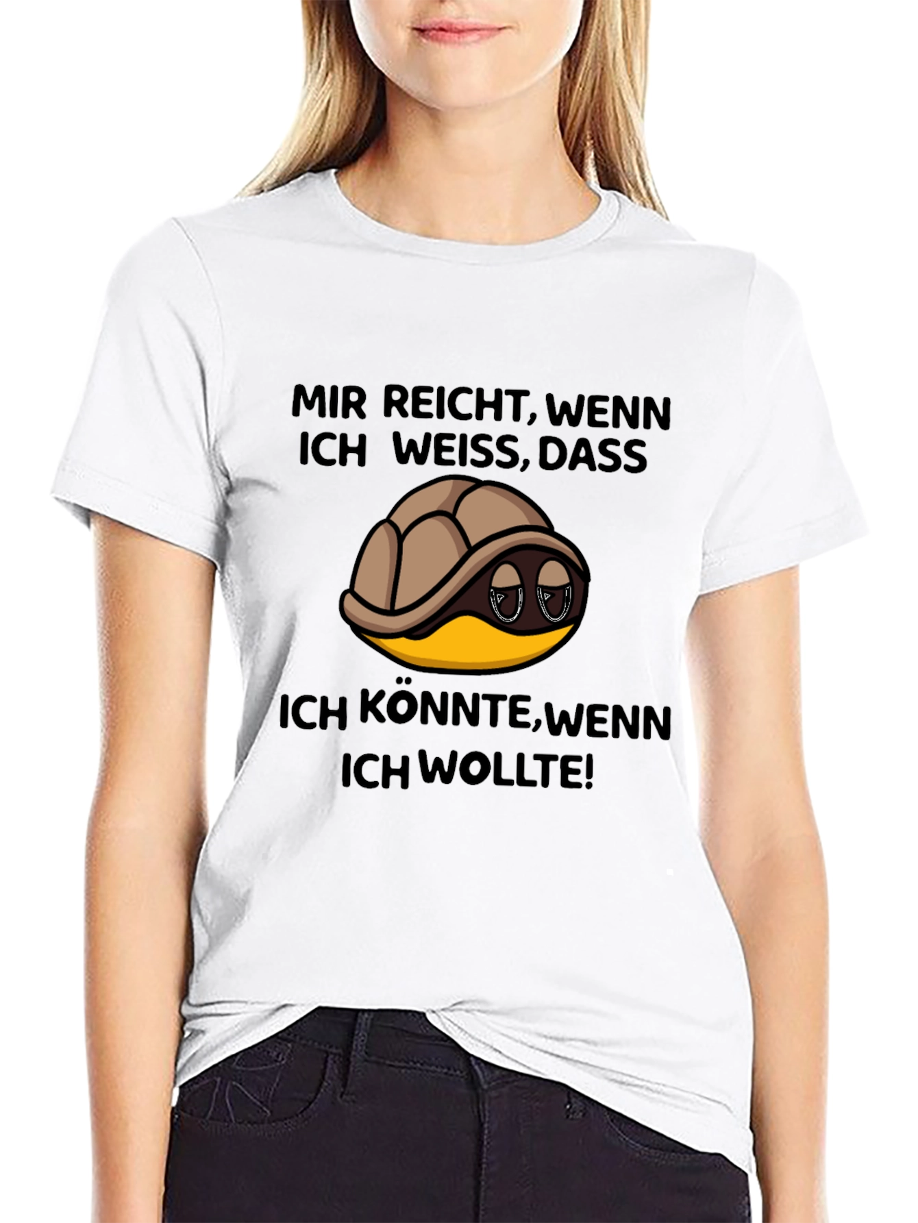 Turtle German Slogan T-Shirt