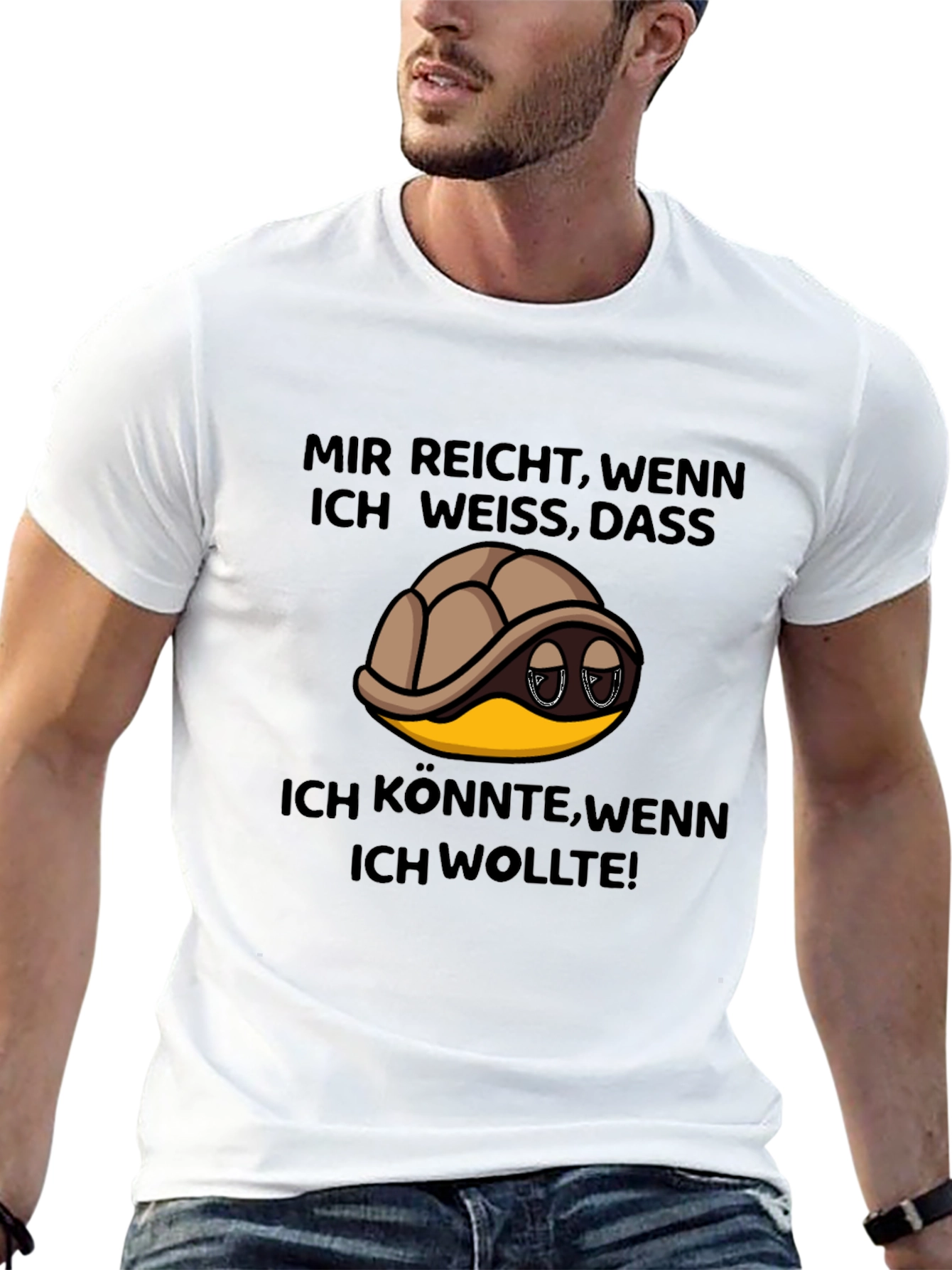 Turtle German Slogan T-Shirt