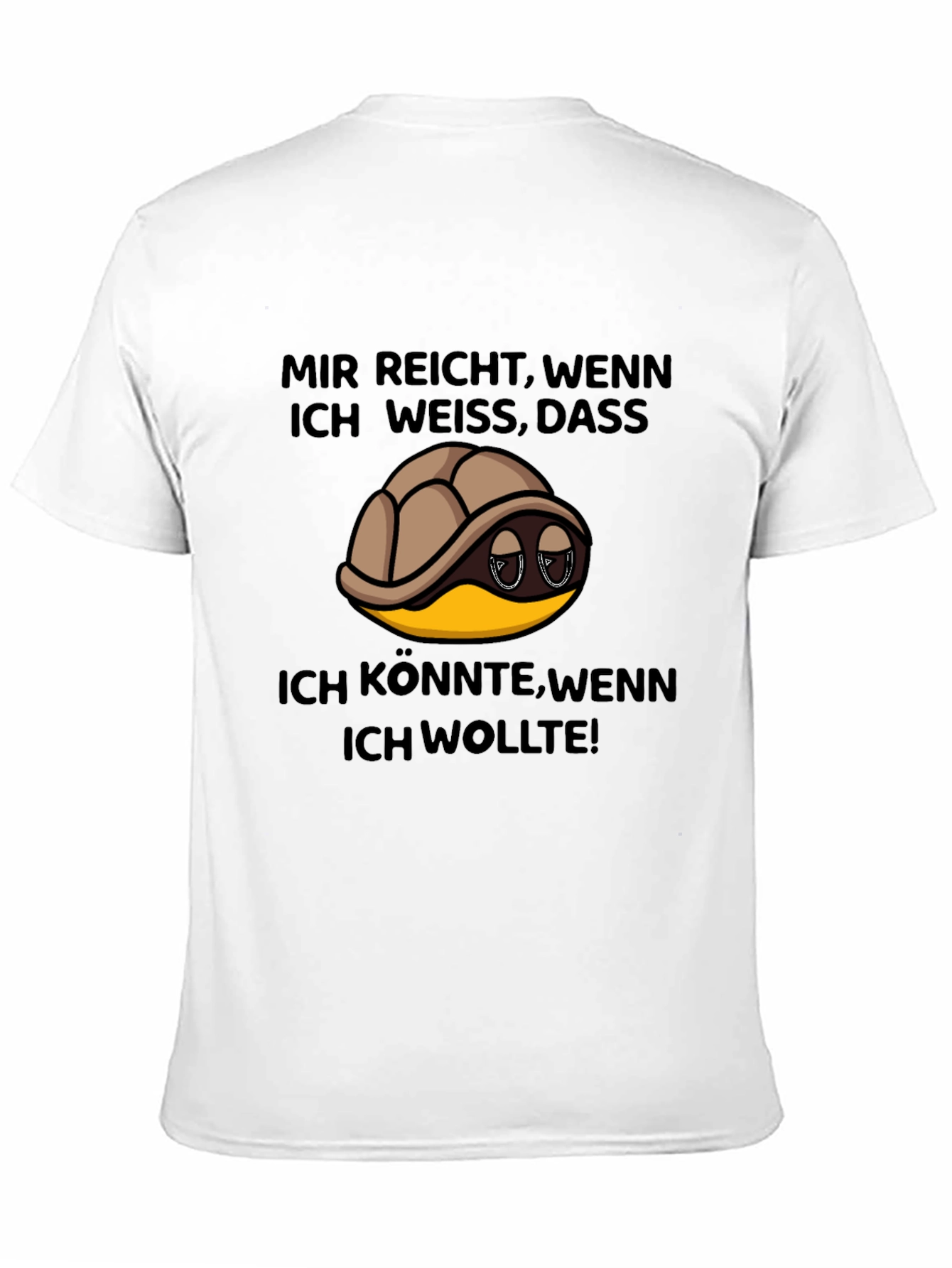 Turtle German Slogan T-Shirt
