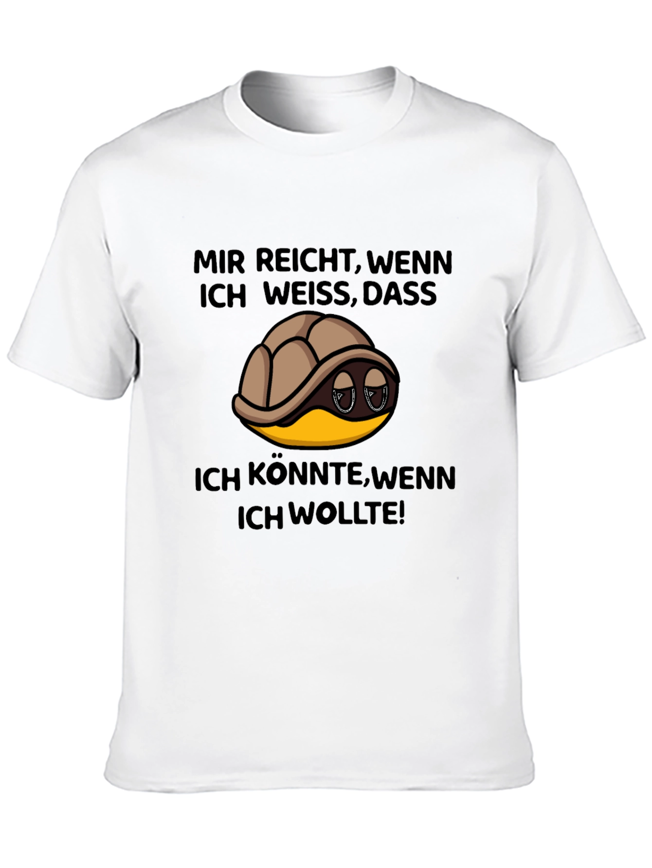 Turtle German Slogan T-Shirt