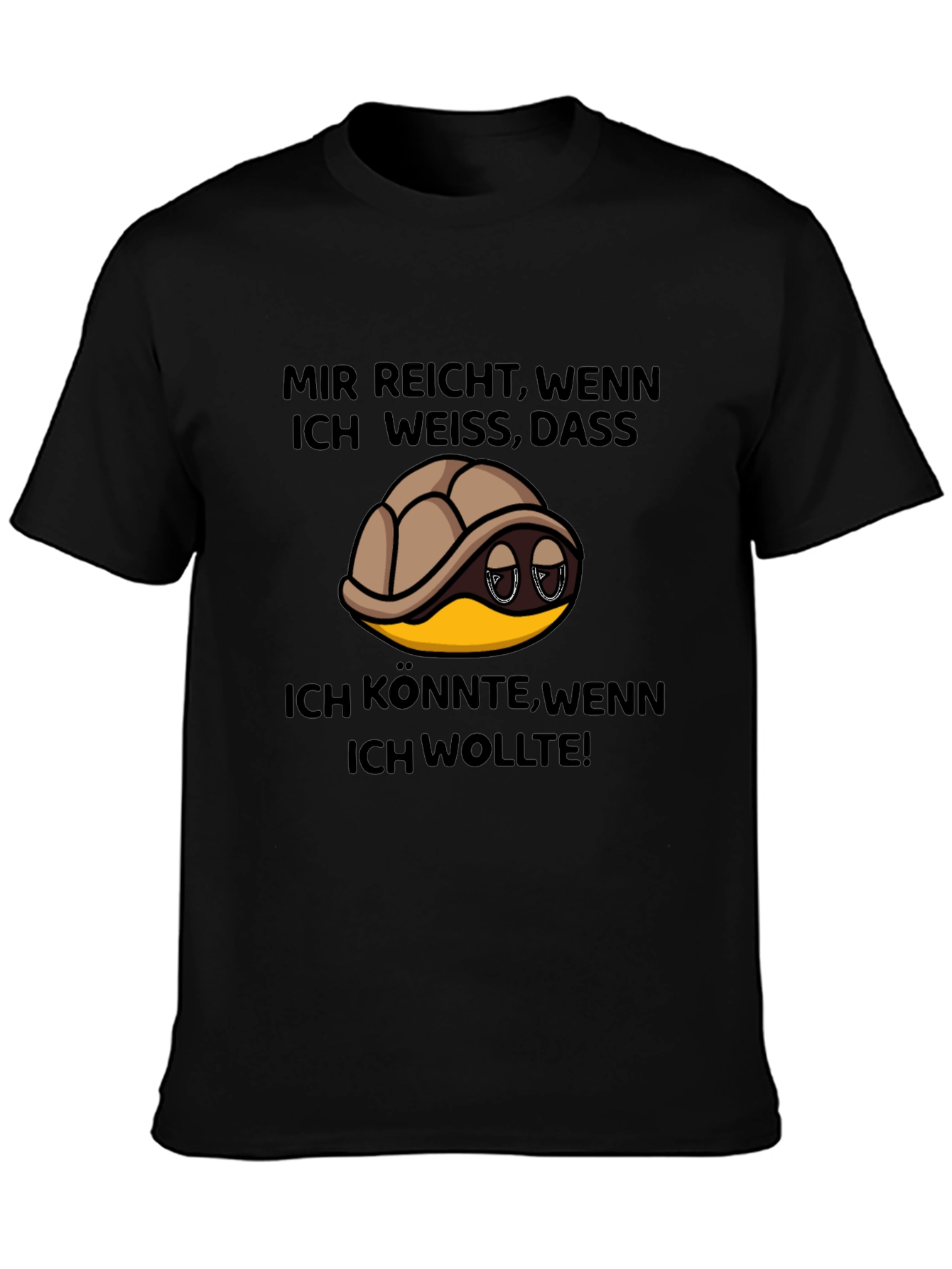 Turtle German Slogan T-Shirt