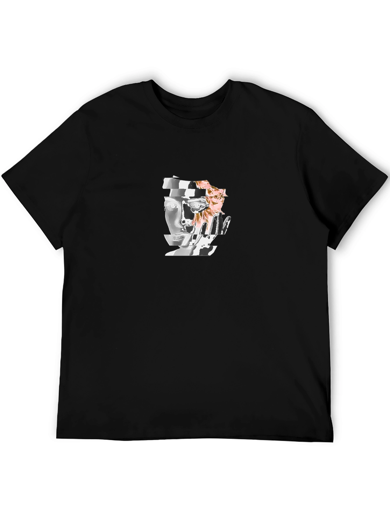 Modern Art Graphic T-Shirt - Black