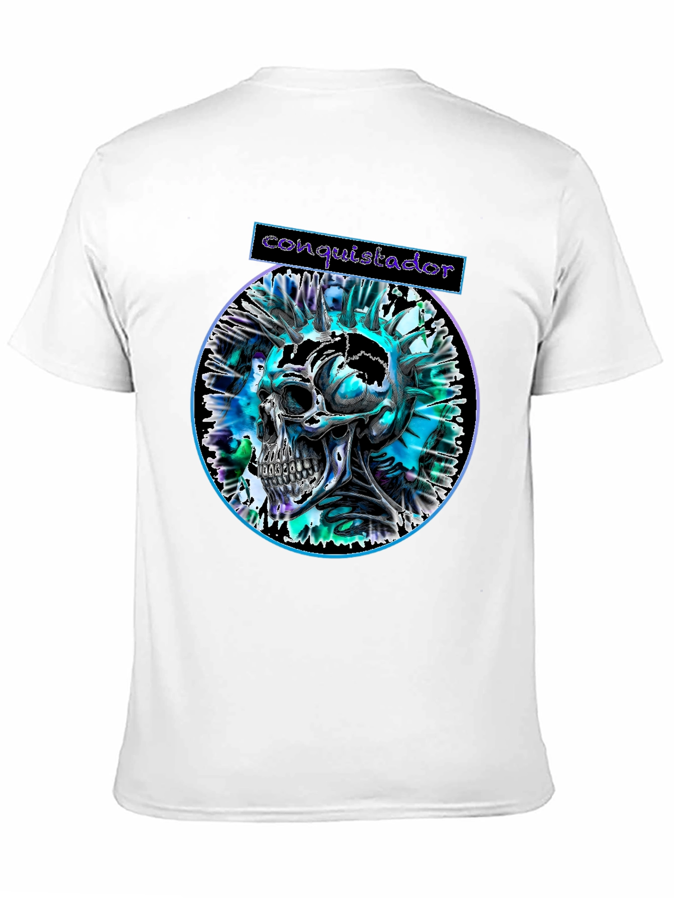 Conquistador Skull Graphic T-Shirt