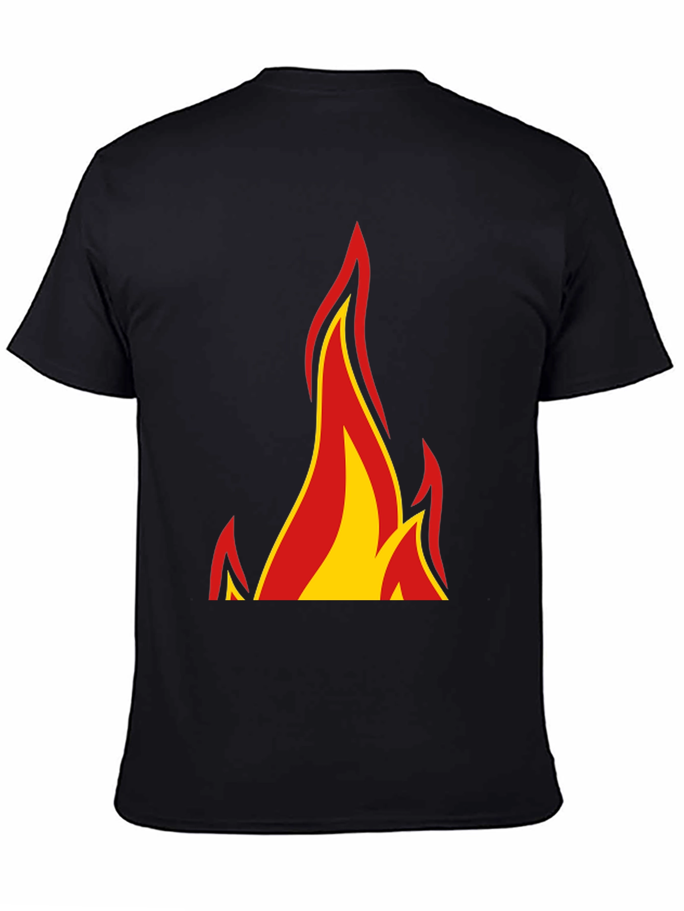 Flame Graphic Black T-Shirt - Bold & Stylish