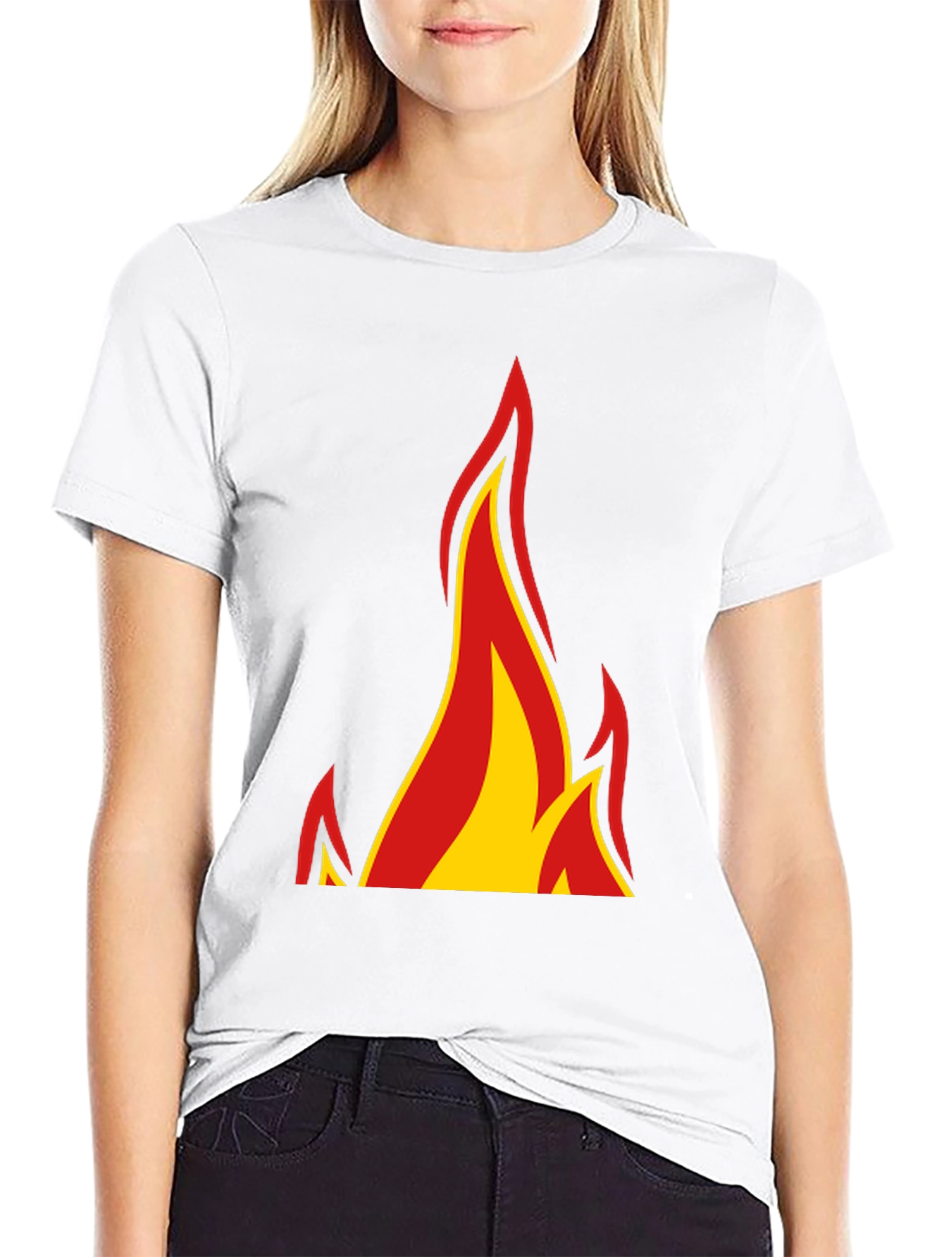 Flame Graphic Black T-Shirt - Bold & Stylish