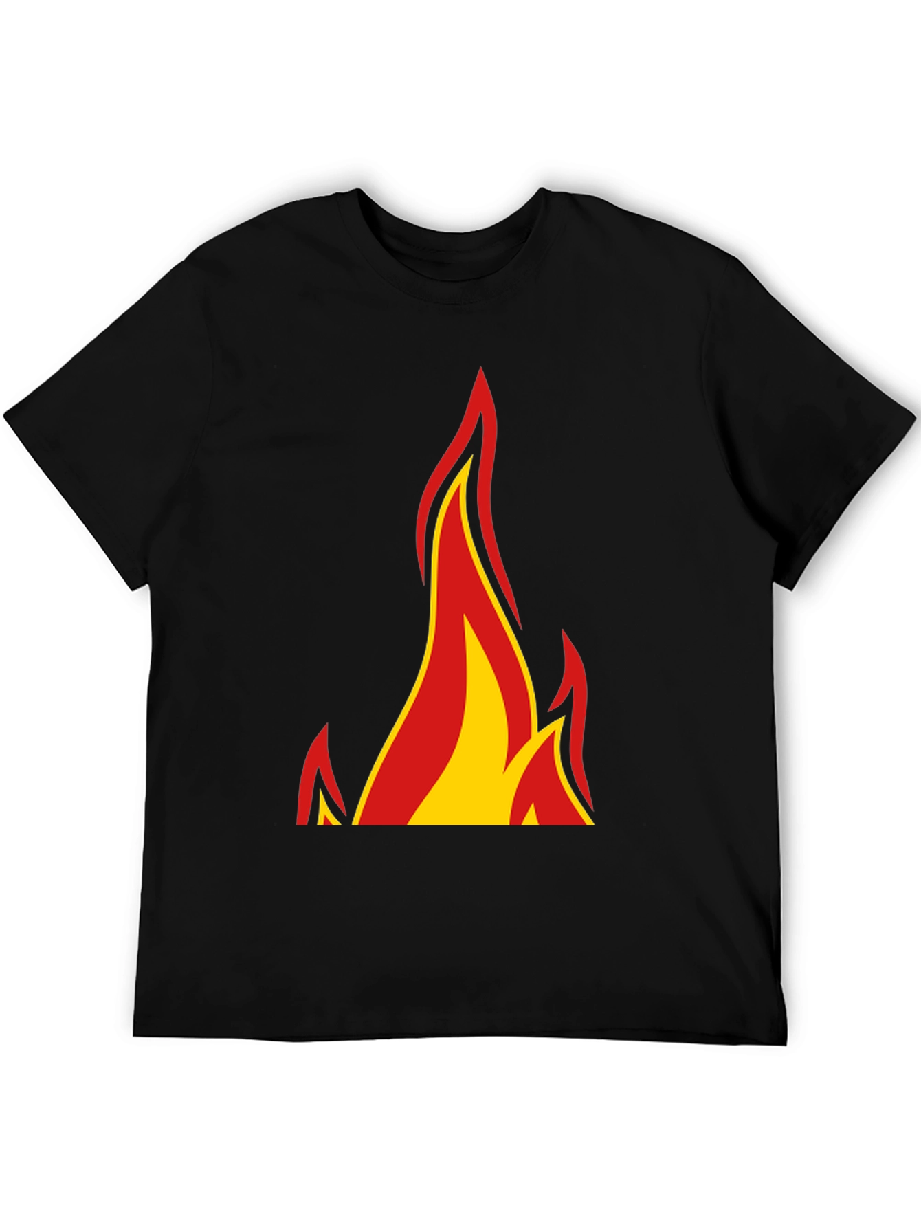Flame Graphic Black T-Shirt - Bold & Stylish