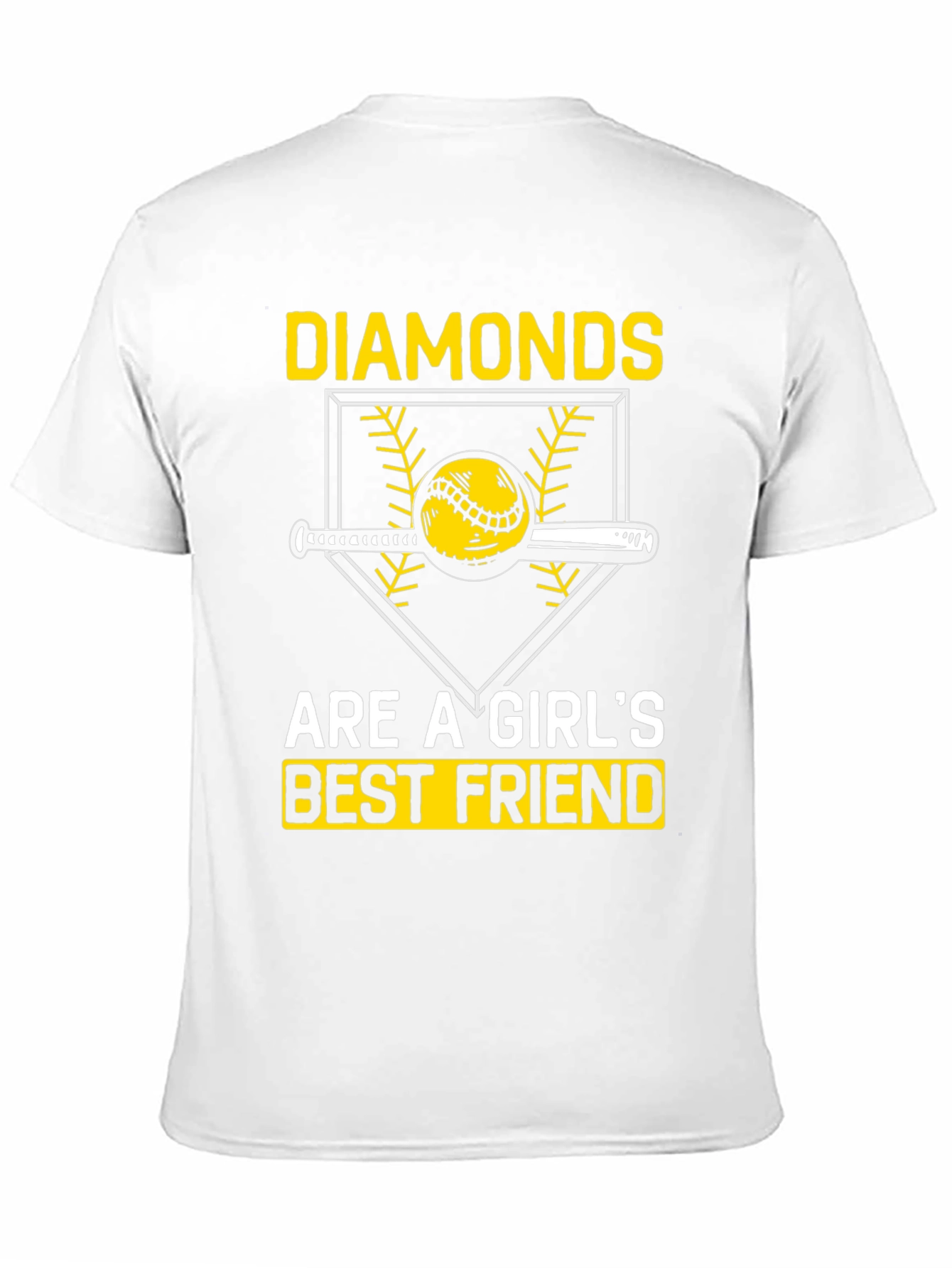 Diamonds Girls Best Friend T-Shirt Baseball Lover