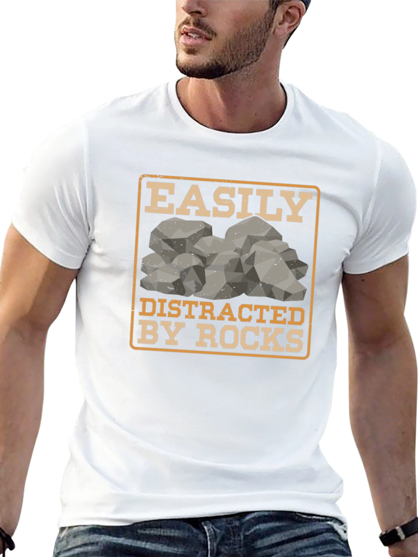 Easily Distracted By Rocks Graphic Tee