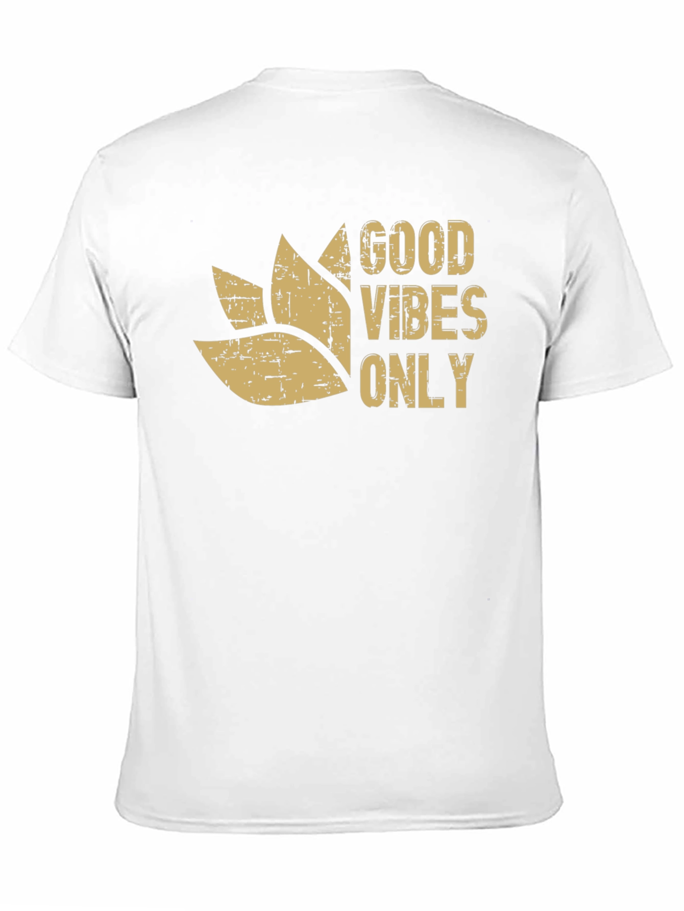 Good Vibes Only Graphic Tee - Black Cotton Blend