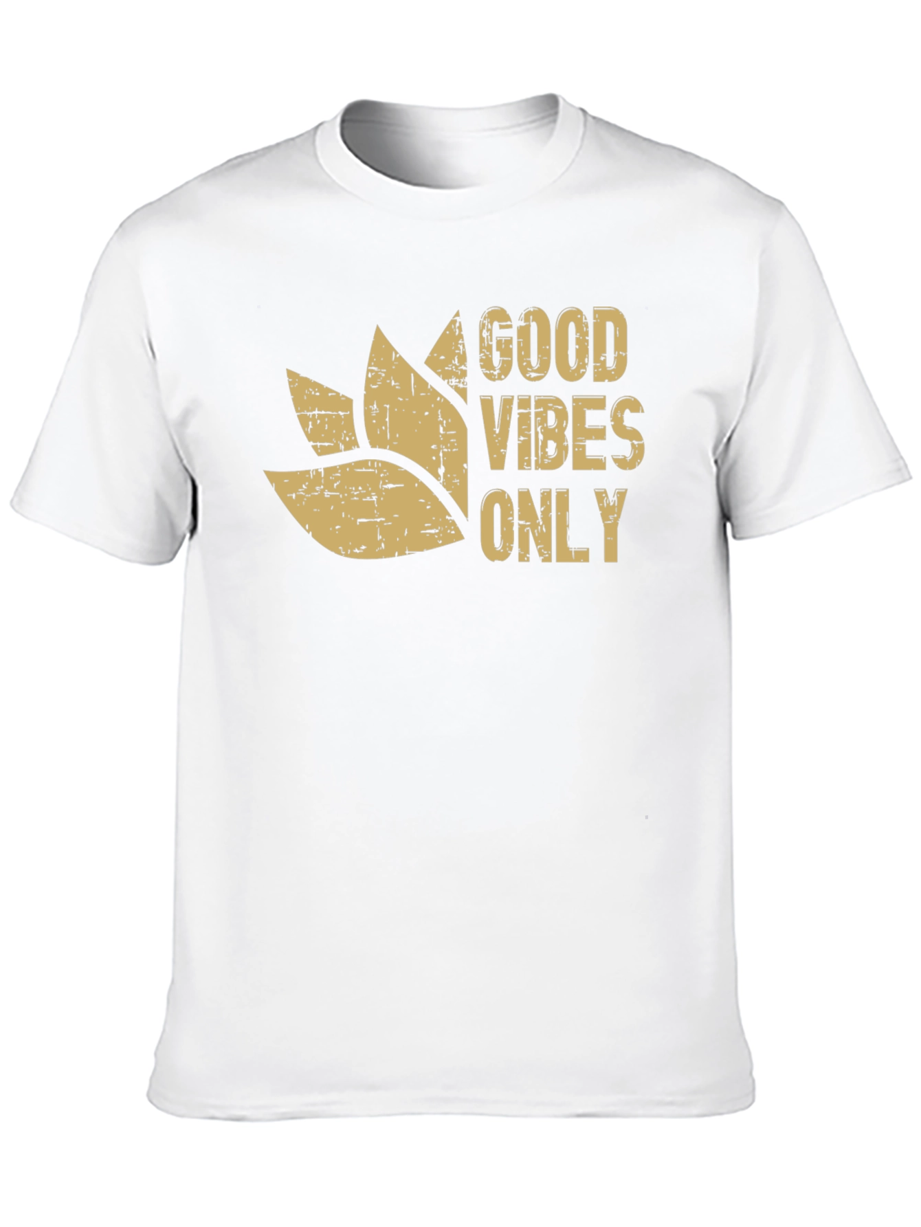 Good Vibes Only Graphic Tee - Black Cotton Blend