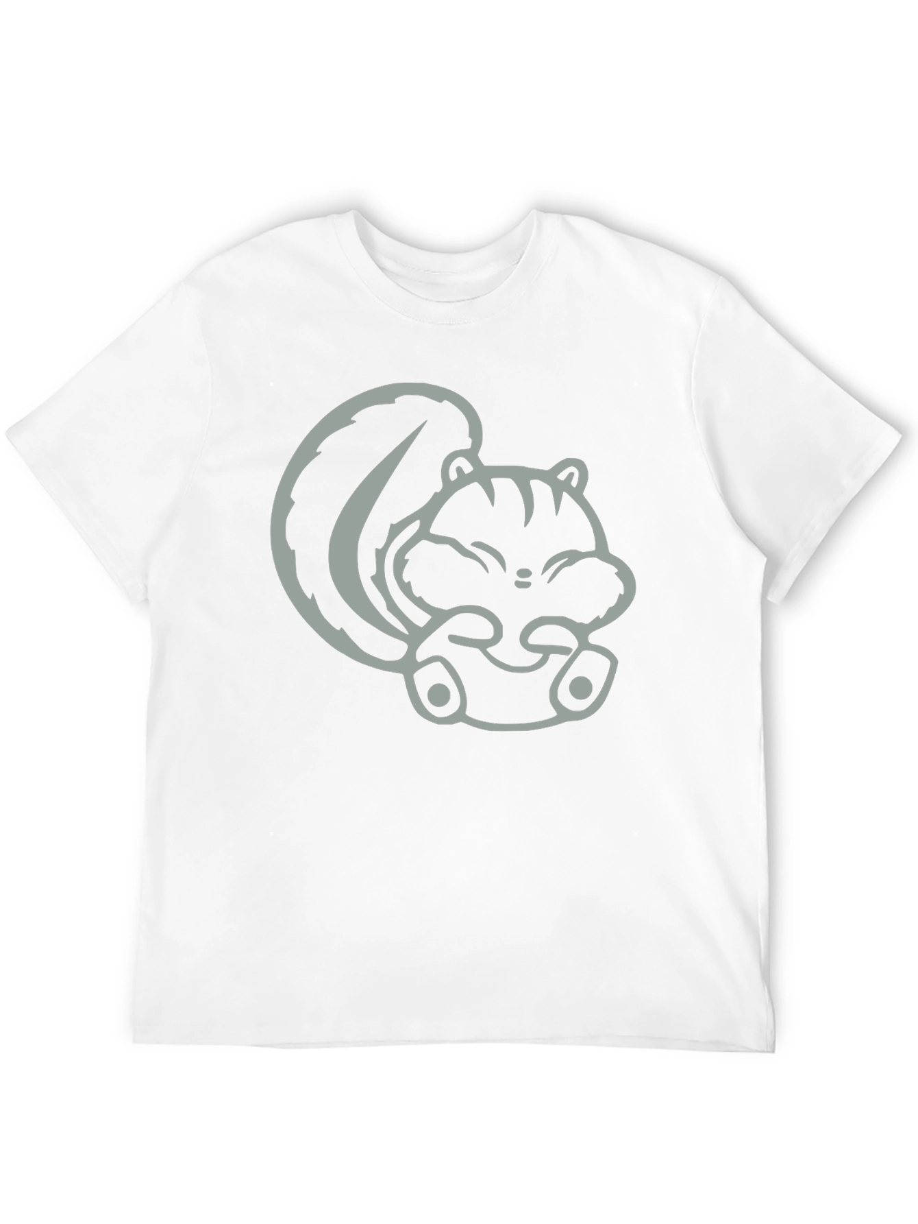 Cute Squirrel Graphic T-Shirt - Unisex Black Tee
