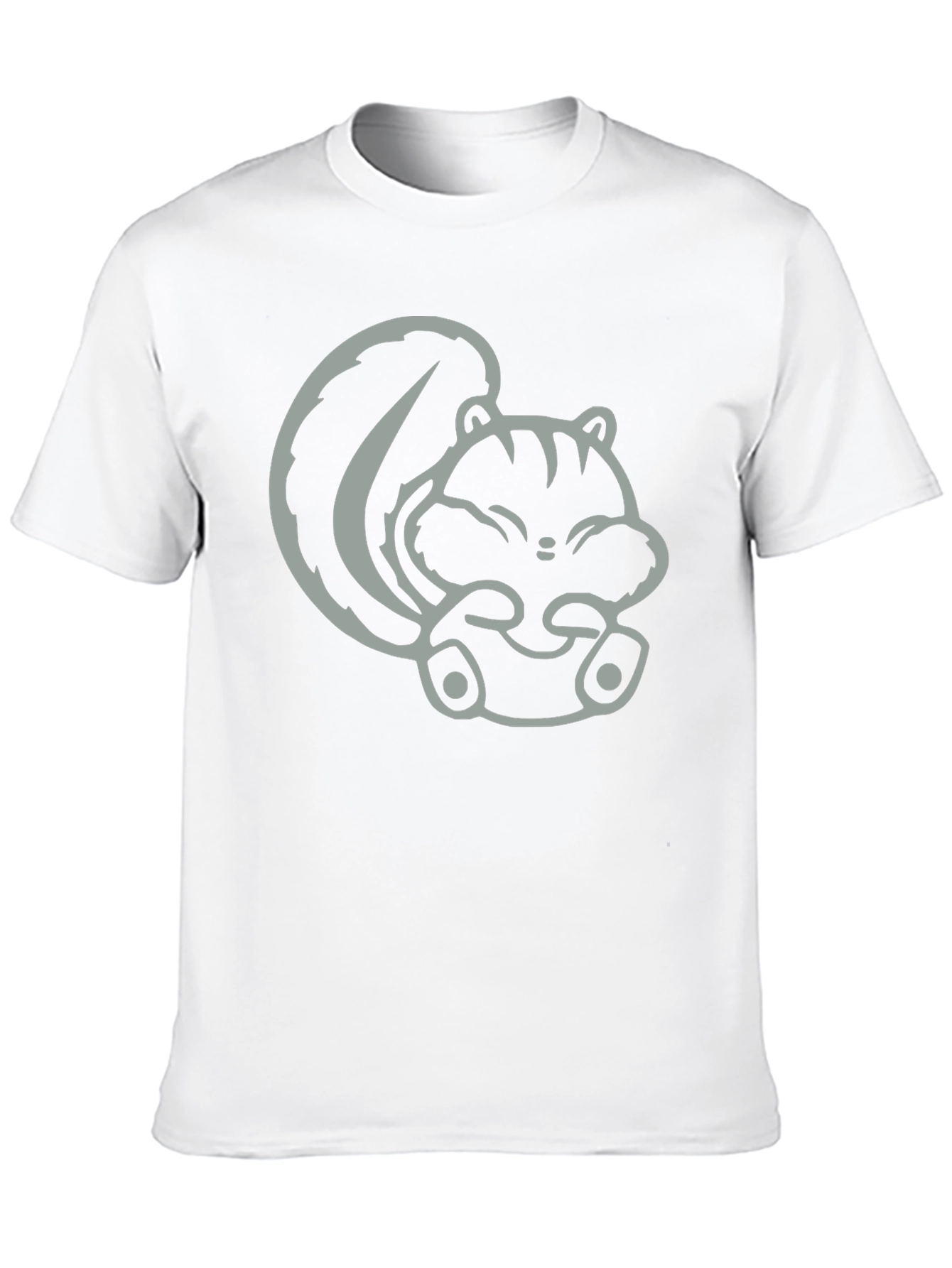 Cute Squirrel Graphic T-Shirt - Unisex Black Tee