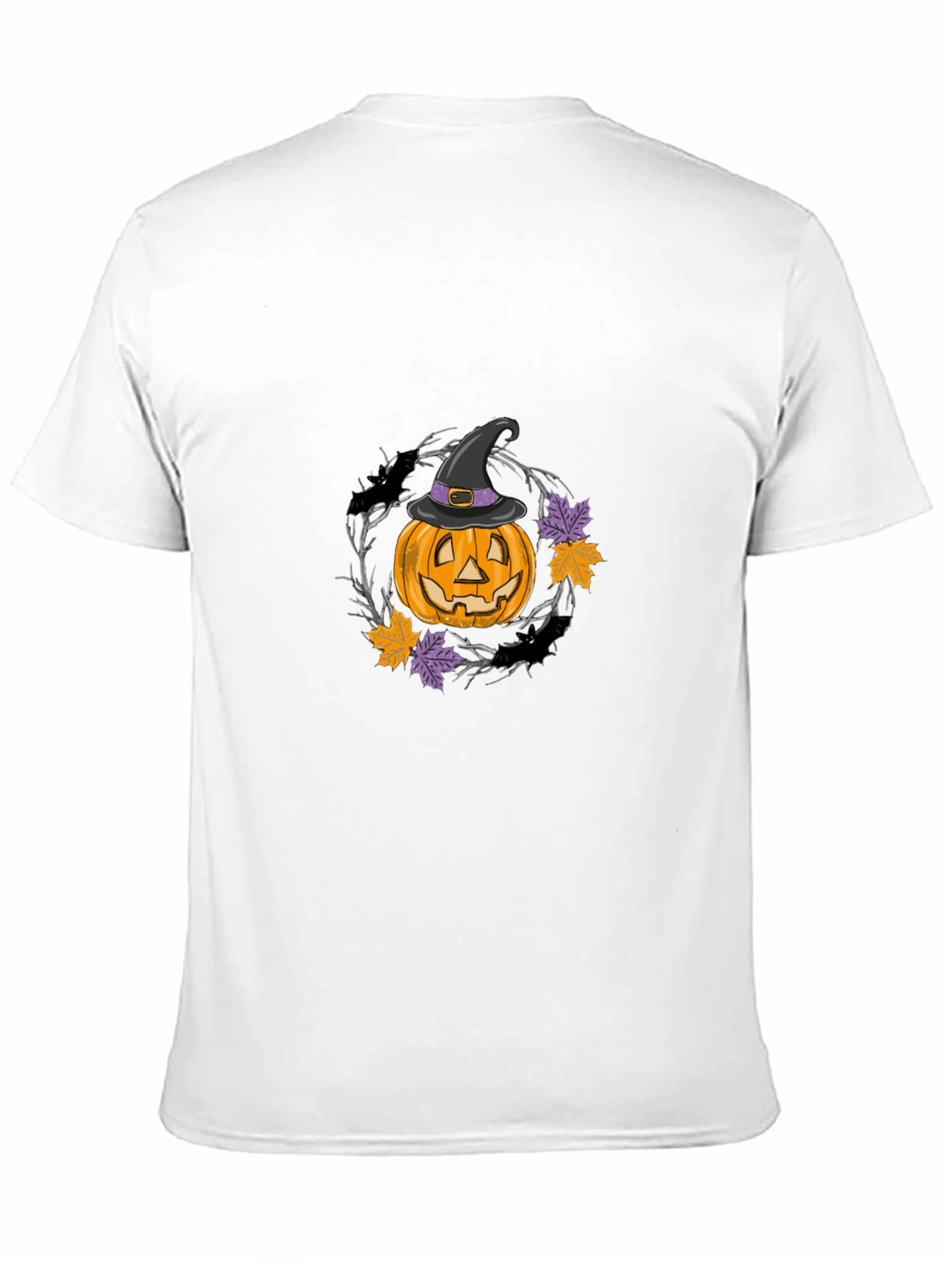 Halloween Pumpkin with Witch Hat T-Shirt