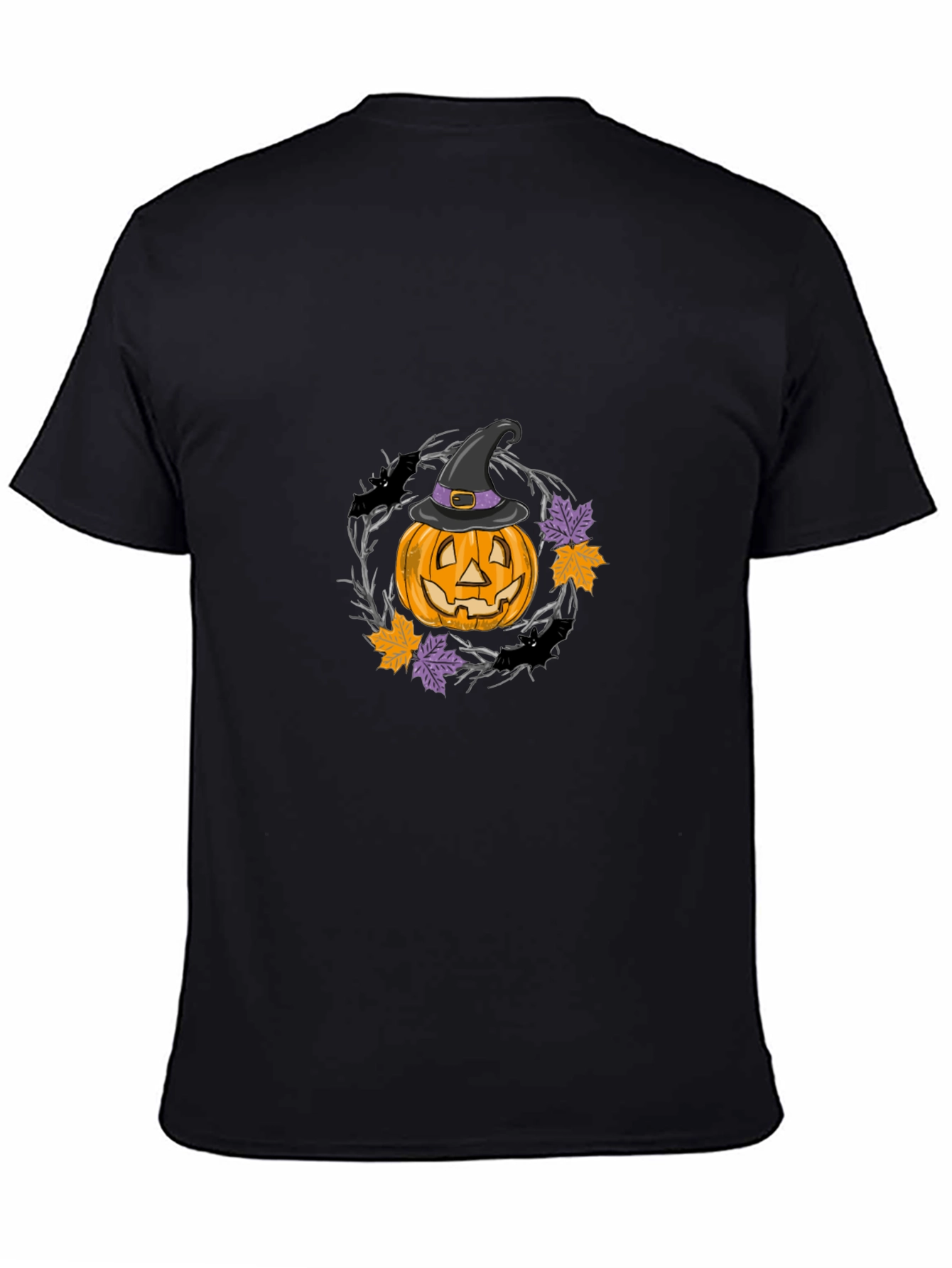 Halloween Pumpkin with Witch Hat T-Shirt