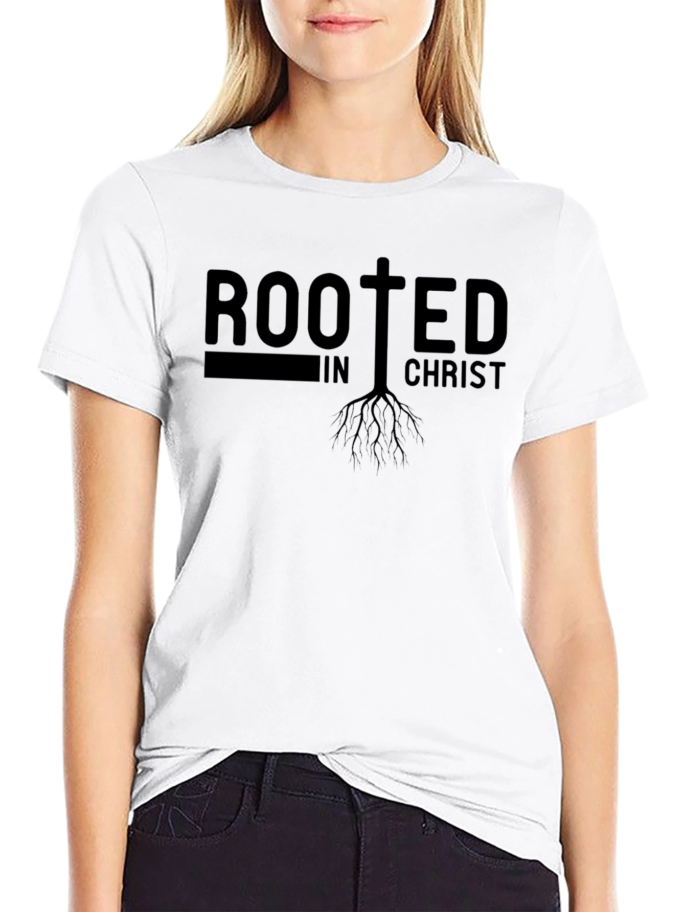 Rooted in Christ T-Shirt - Faith Based Apparel