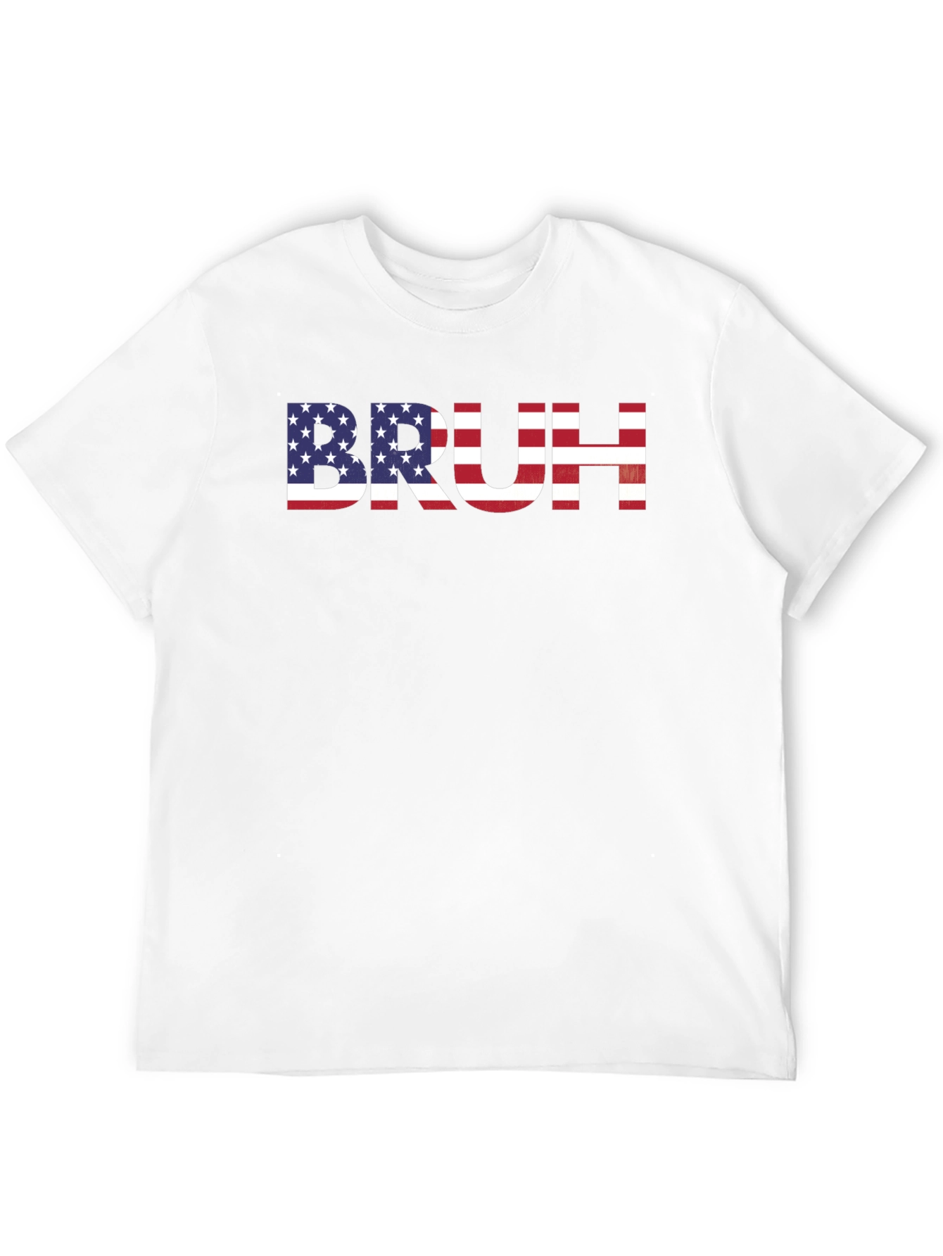 American Flag Bruh Graphic T-Shirt