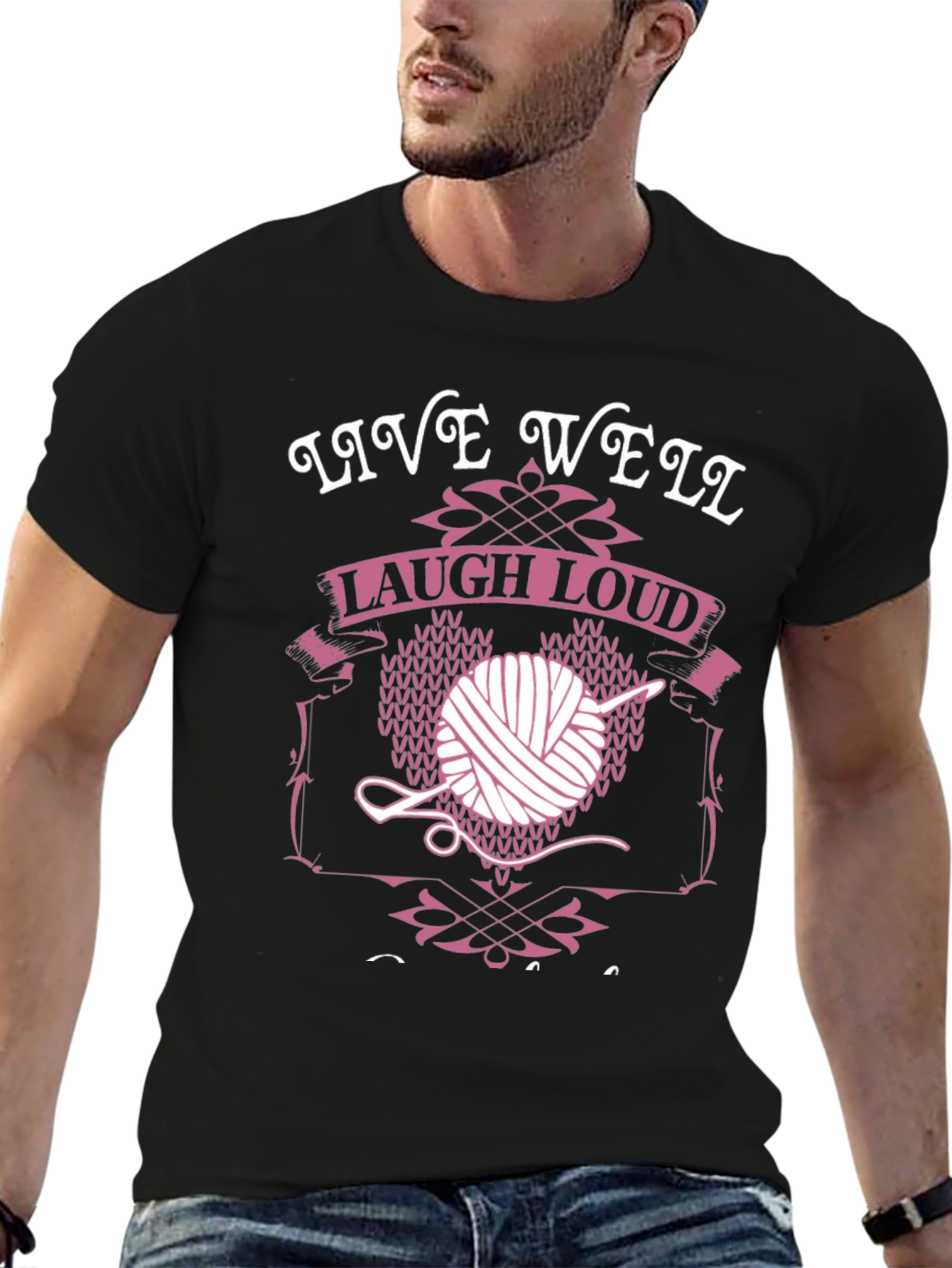 Live Well Laugh Loud Knit T-Shirt