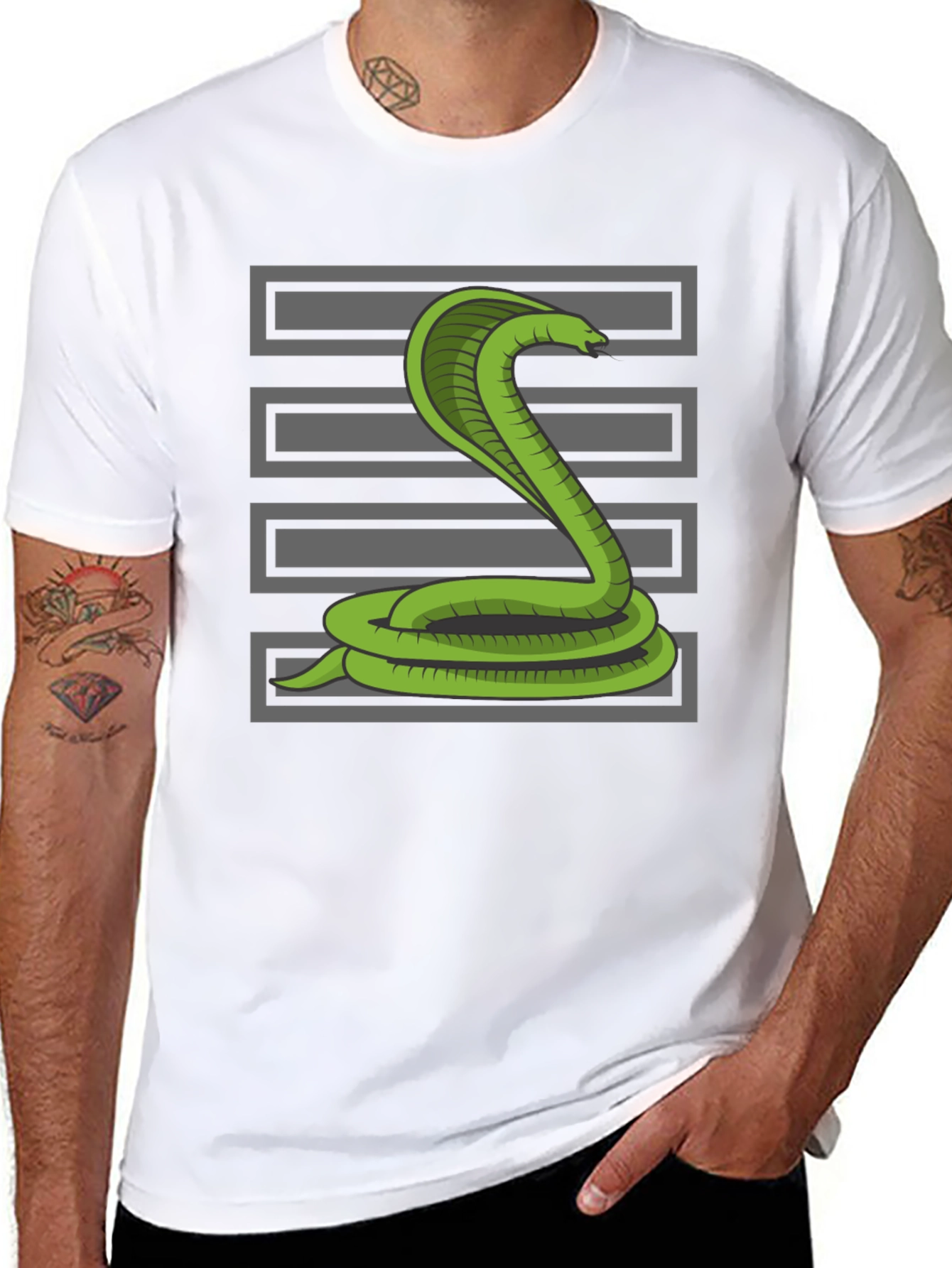 Cobra Snake T-Shirt - Graphic Tee for Men