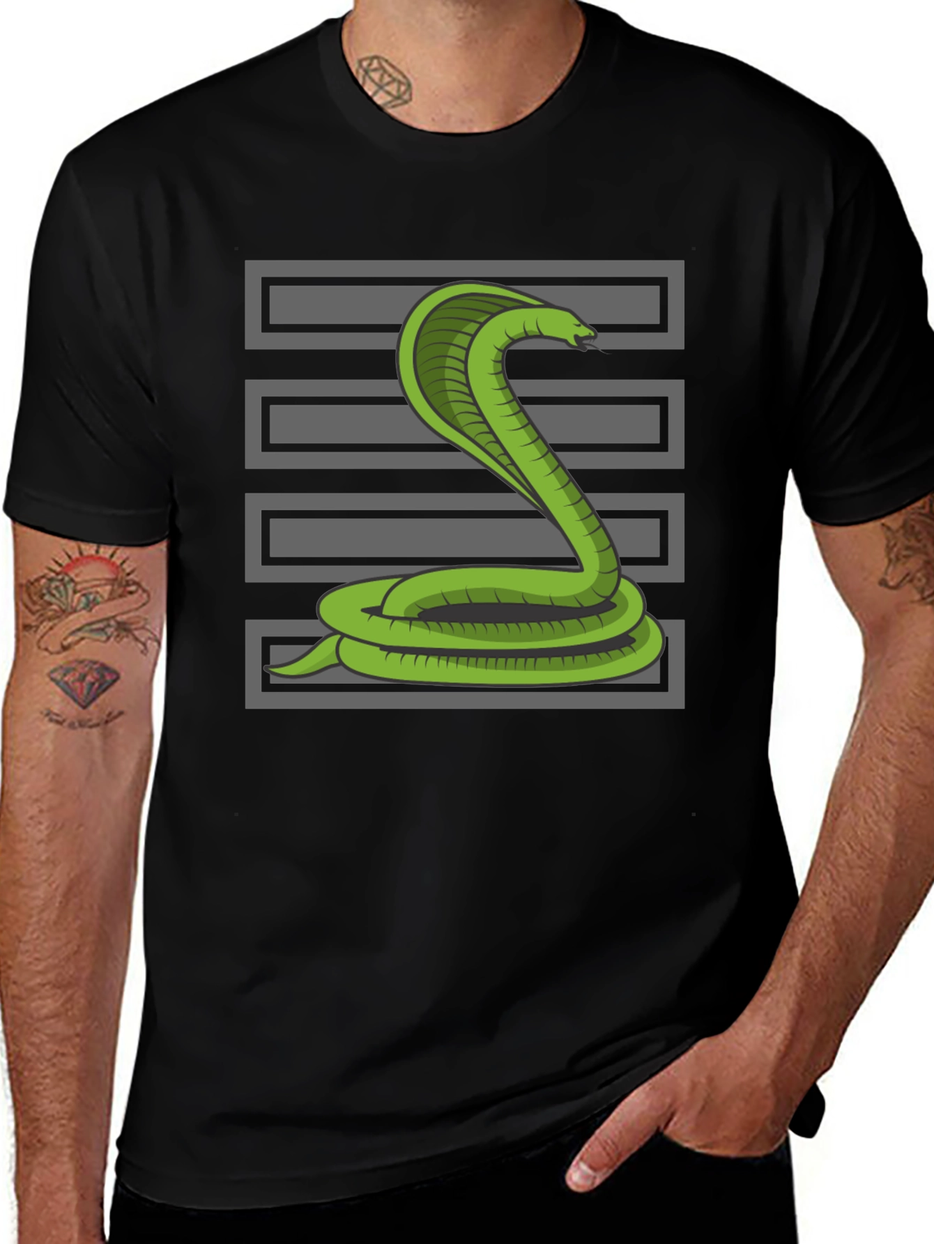 Cobra Snake T-Shirt - Graphic Tee for Men