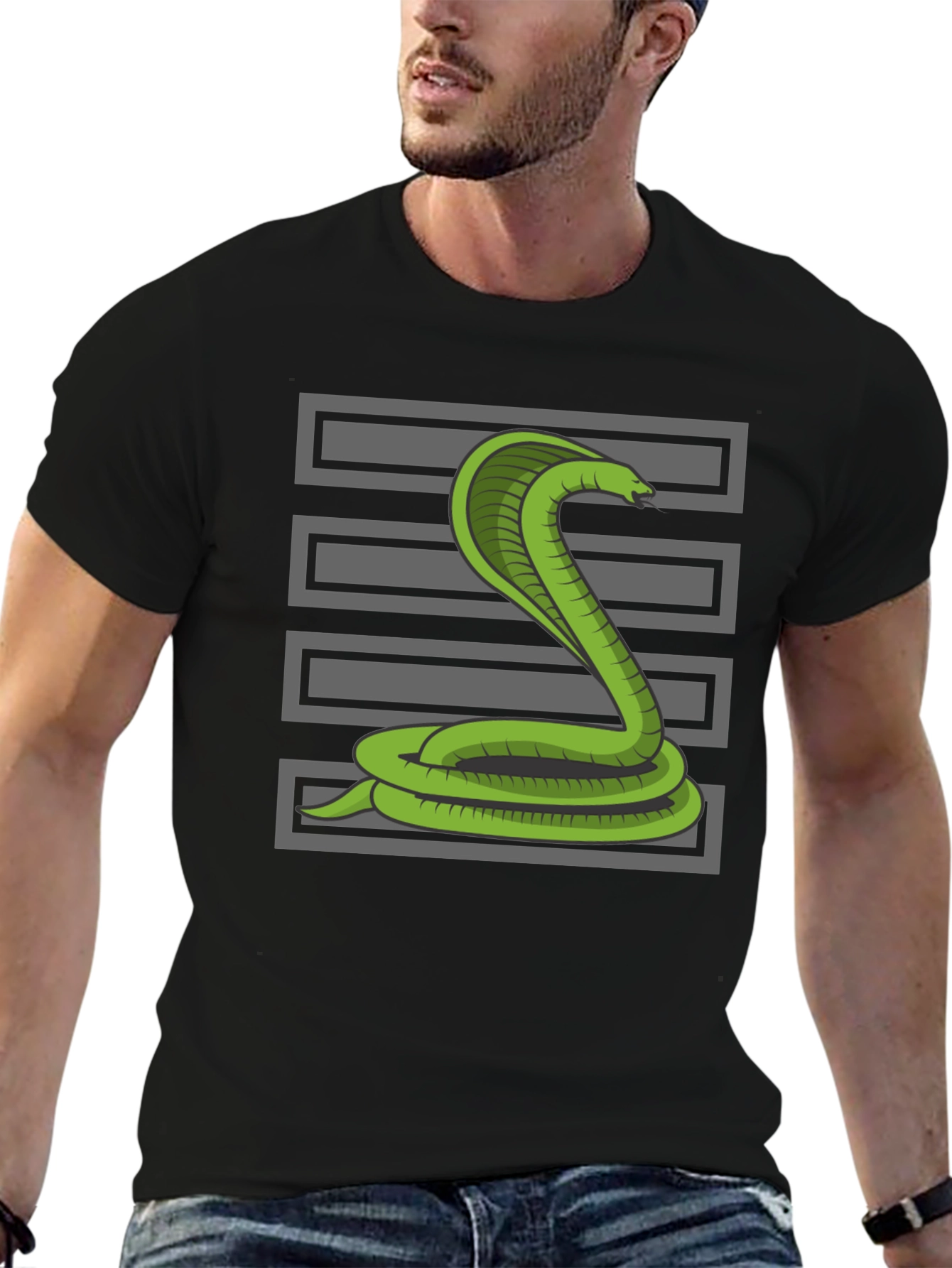 Cobra Snake T-Shirt - Graphic Tee for Men