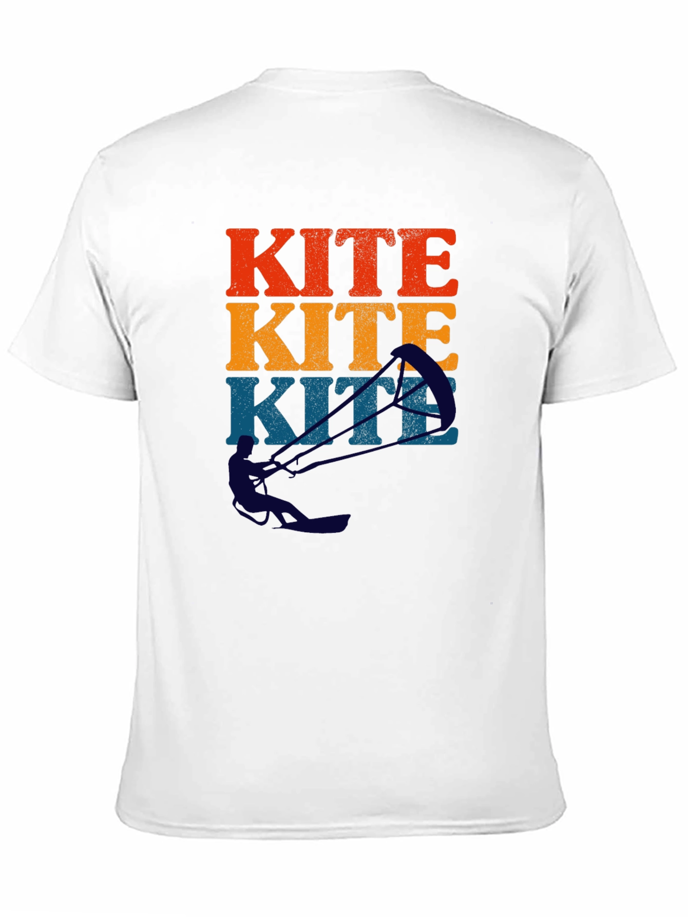 Kite Surfing Retro Graphic T-Shirt