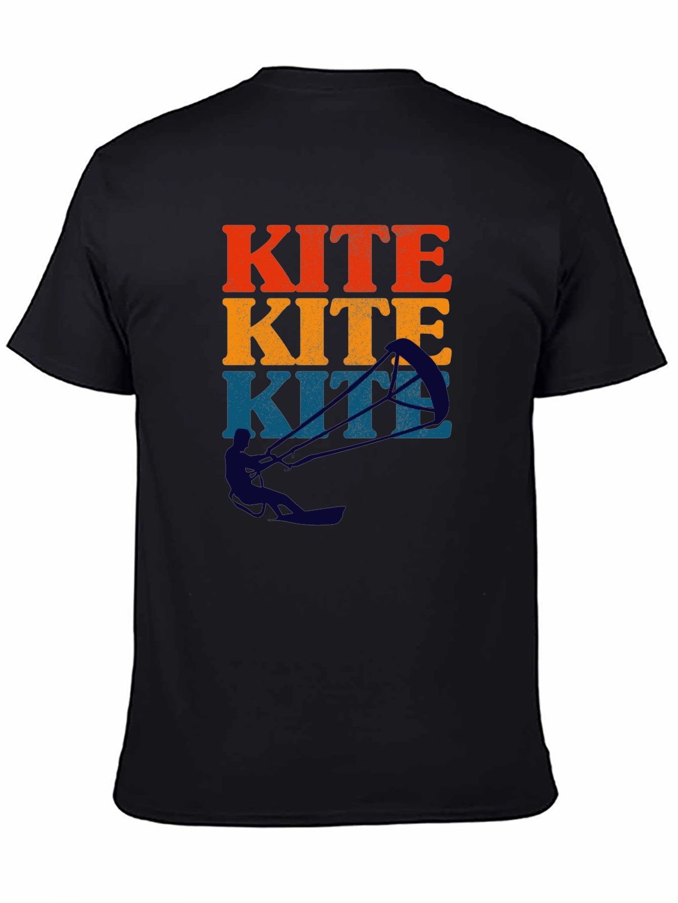 Kite Surfing Retro Graphic T-Shirt