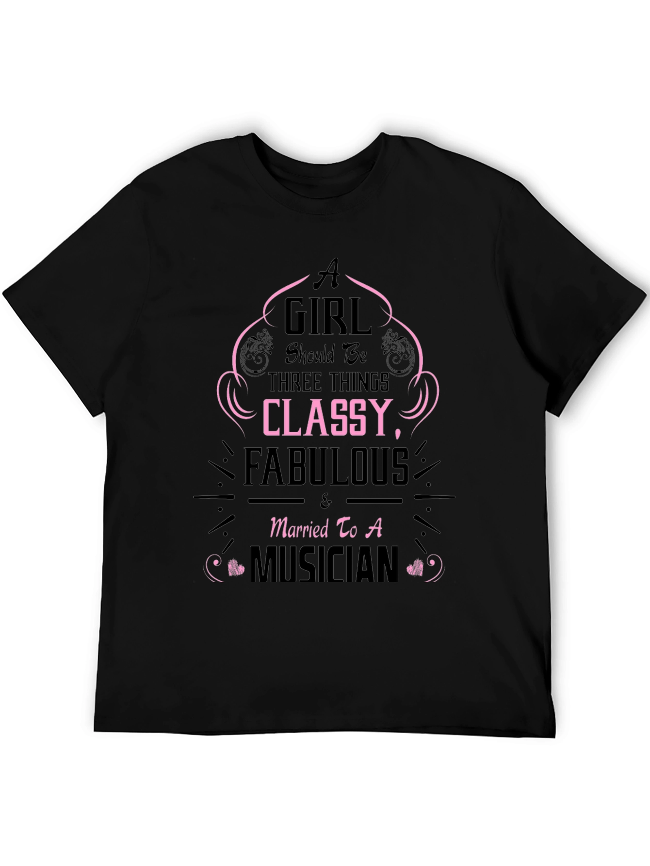 Classy Fabulous Musician Wife Tee