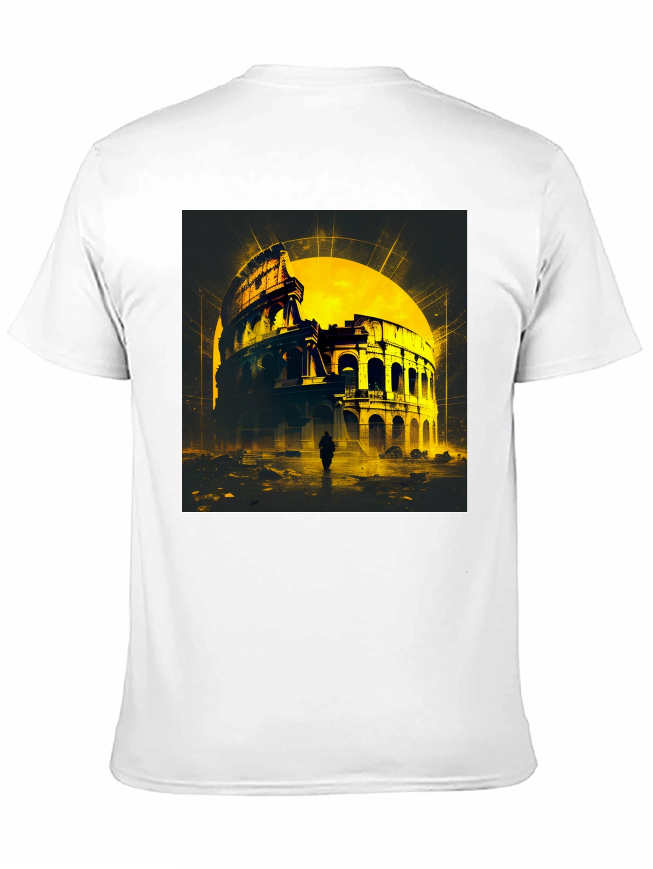 Colosseum Graphic T-Shirt - Black Cotton Tee