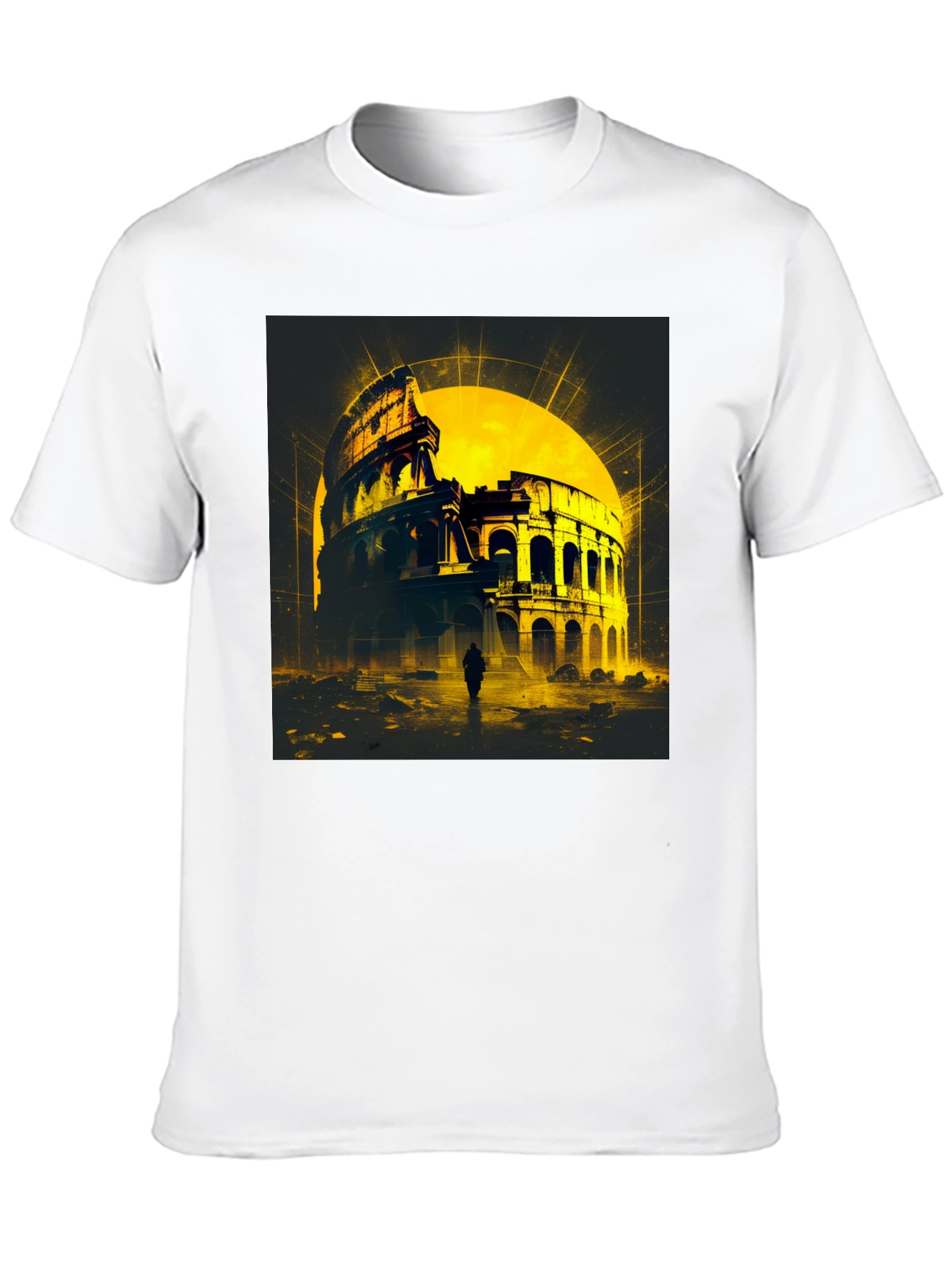 Colosseum Graphic T-Shirt - Black Cotton Tee
