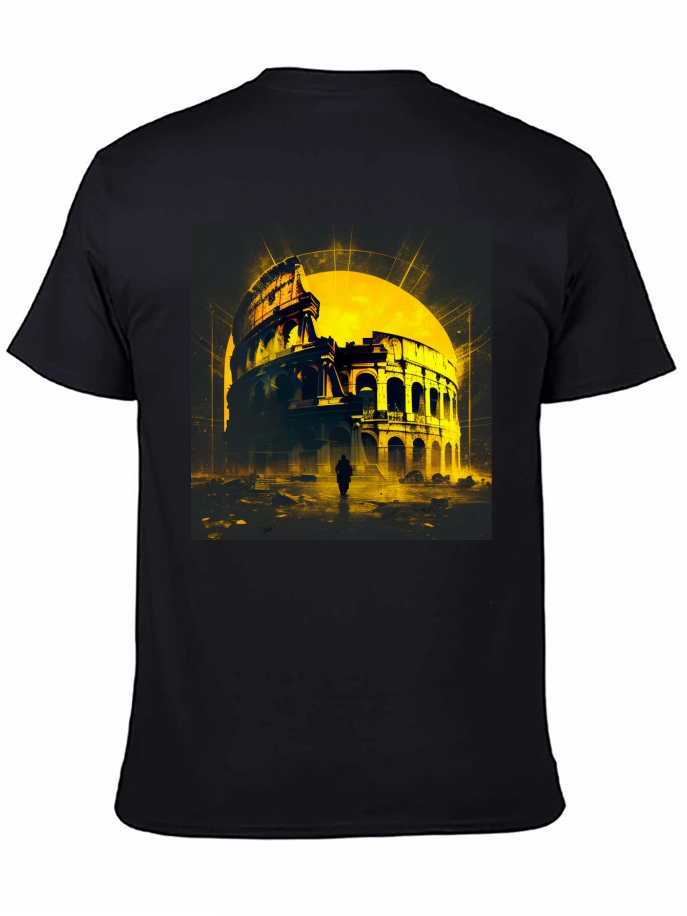 Colosseum Graphic T-Shirt - Black Cotton Tee