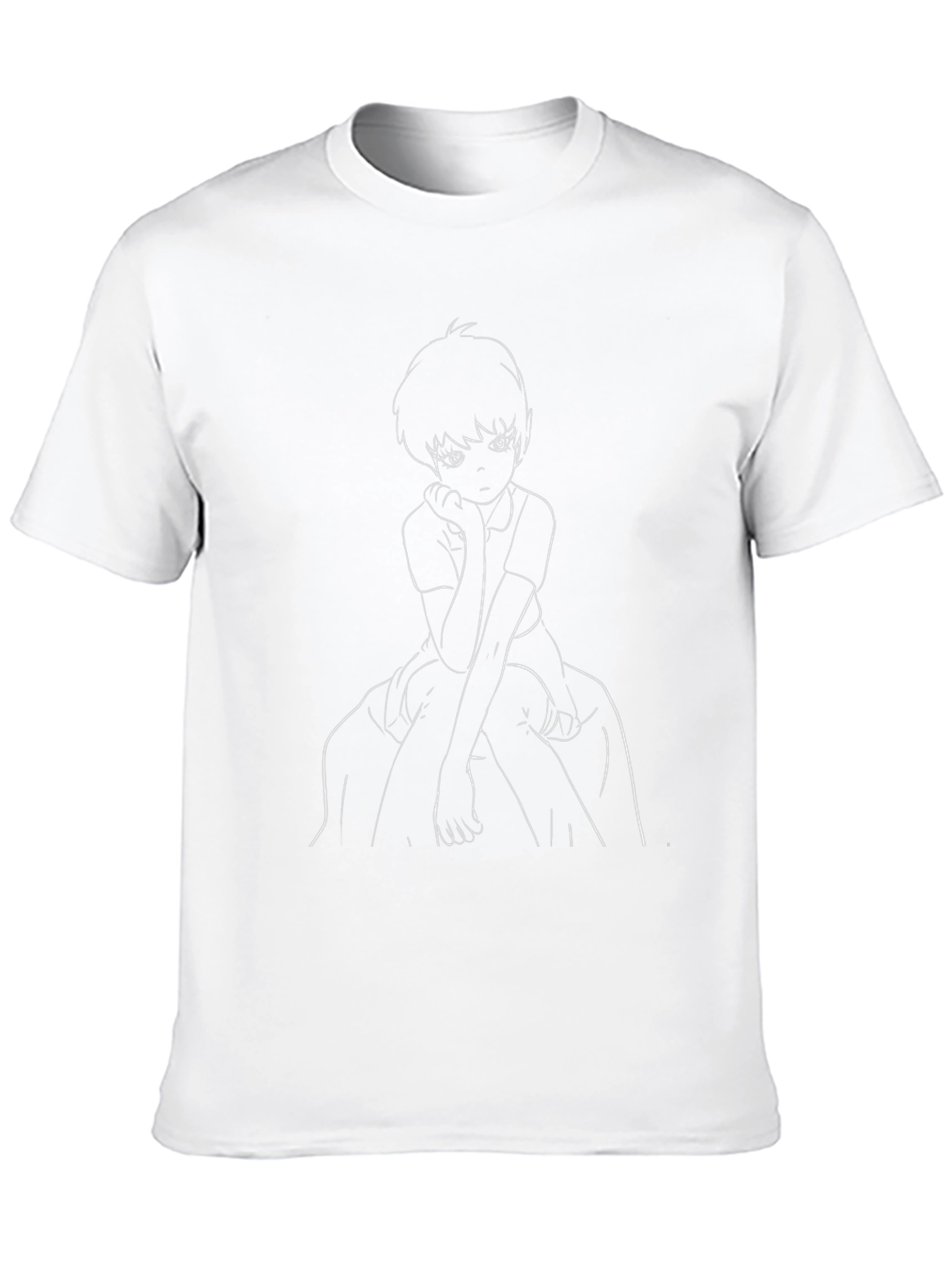 Anime Graphic Tee - Stylish Black Casual T-Shirt