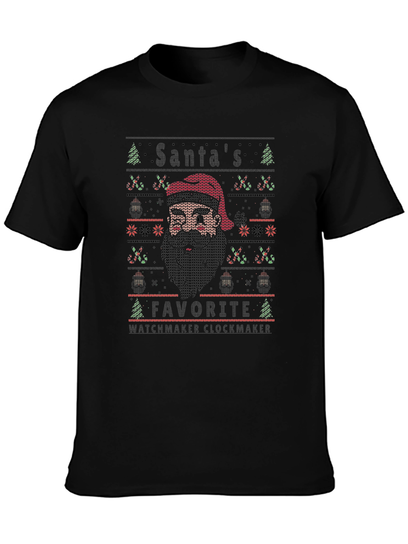 Santas Favorite Watchmaker Clockmaker T-Shirt